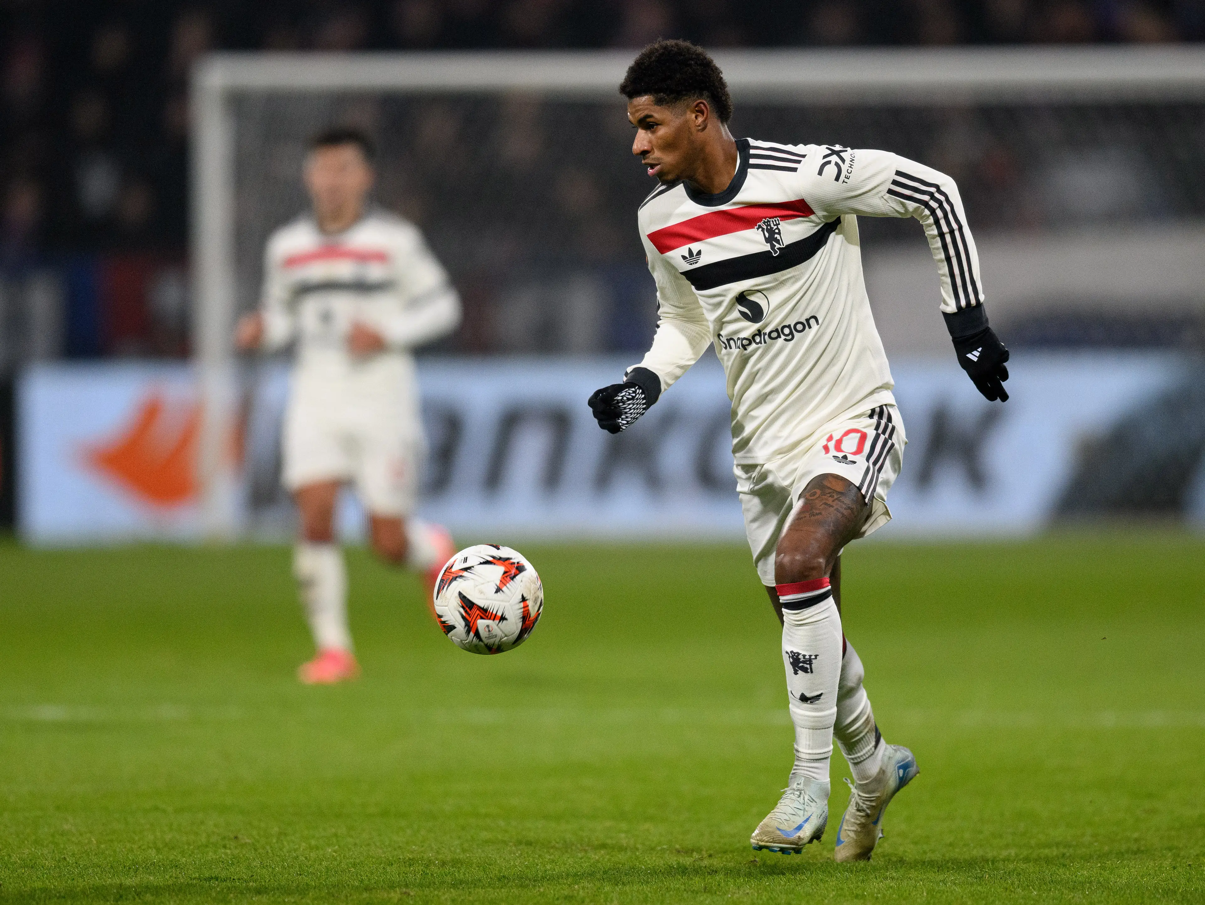 Marcus Rashford has not played for Manchester United since his appearance against Viktoria Plzen. Image: Getty