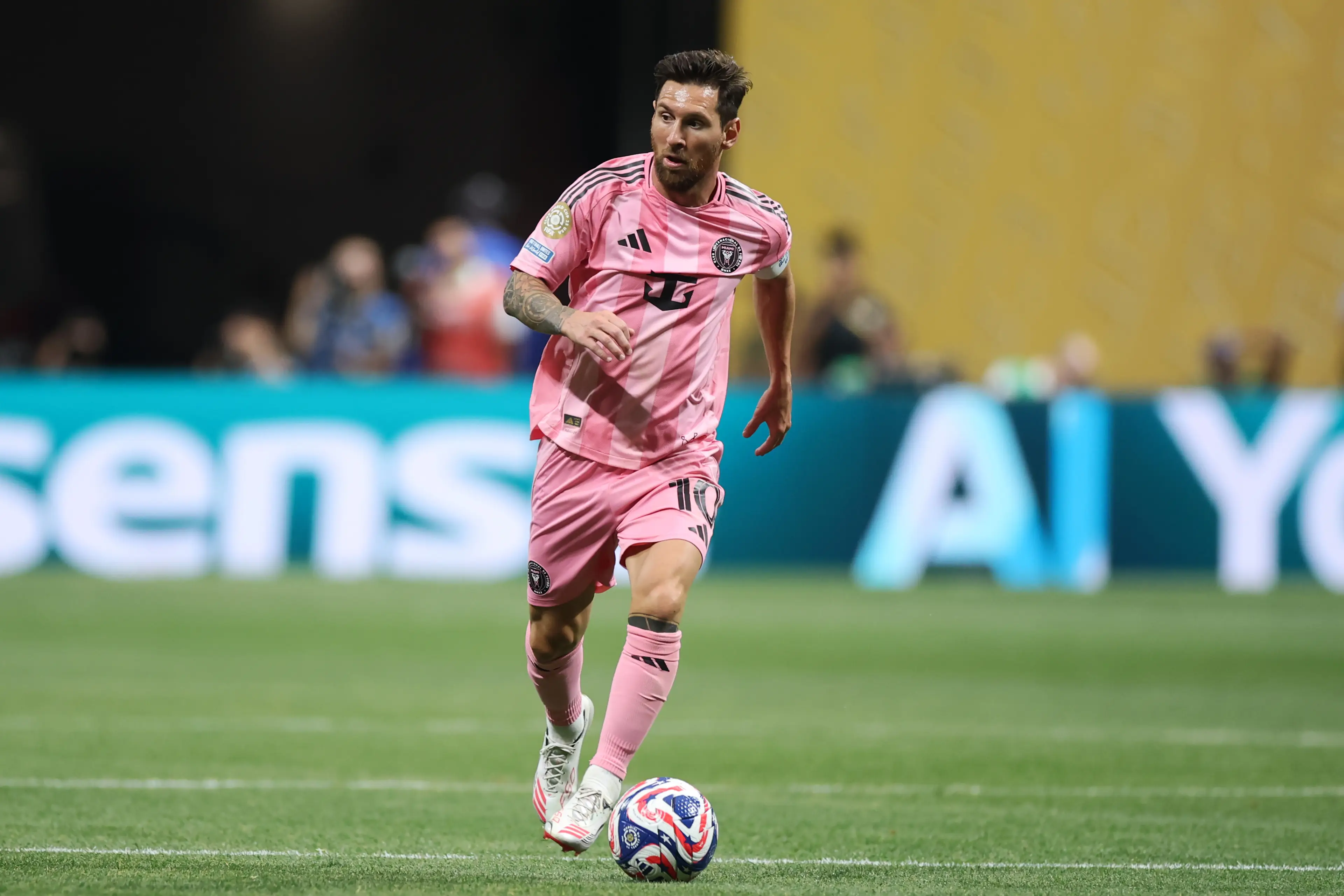 Lionel Messi has been linked with a move away from Inter Miami. Image: Getty