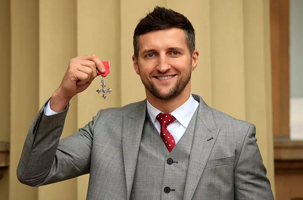 Foch receiving his MBE