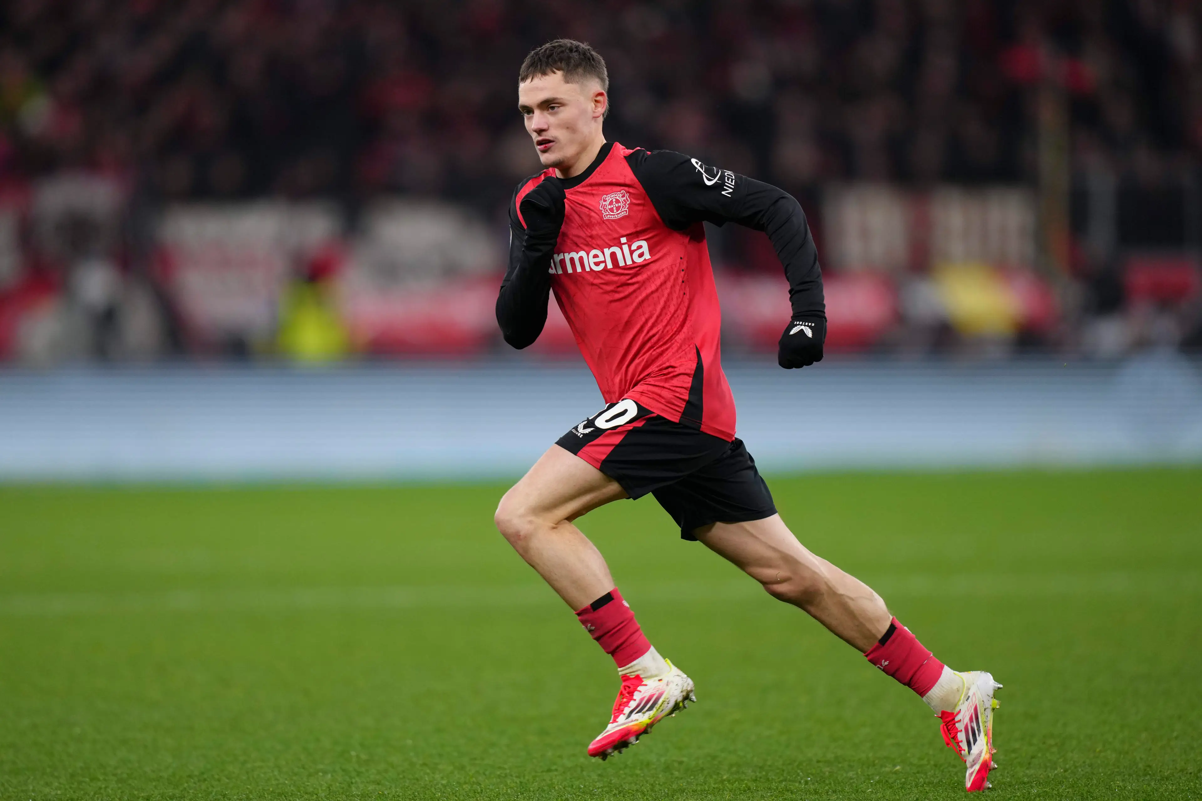 Florian Wirtz has been linked with a move to Anfield. Image: Getty
