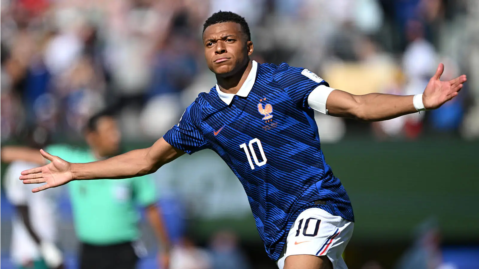 Kylian Mbappe scored a brace in France's 3-1 win over Senegal in World Cup Group I (Image: Getty)