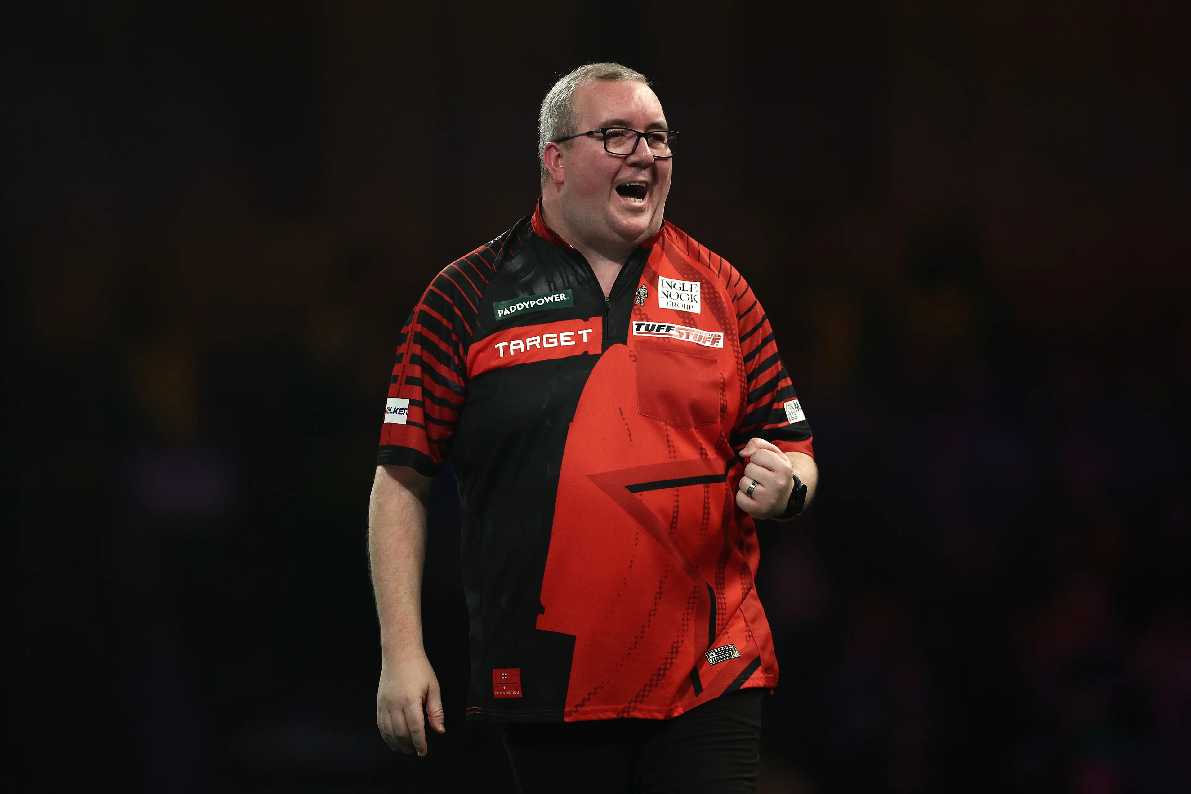 Stephen Bunting takes on Luke Littler in the semi-final of the 2025 PDC World Darts Championship. Image: Getty