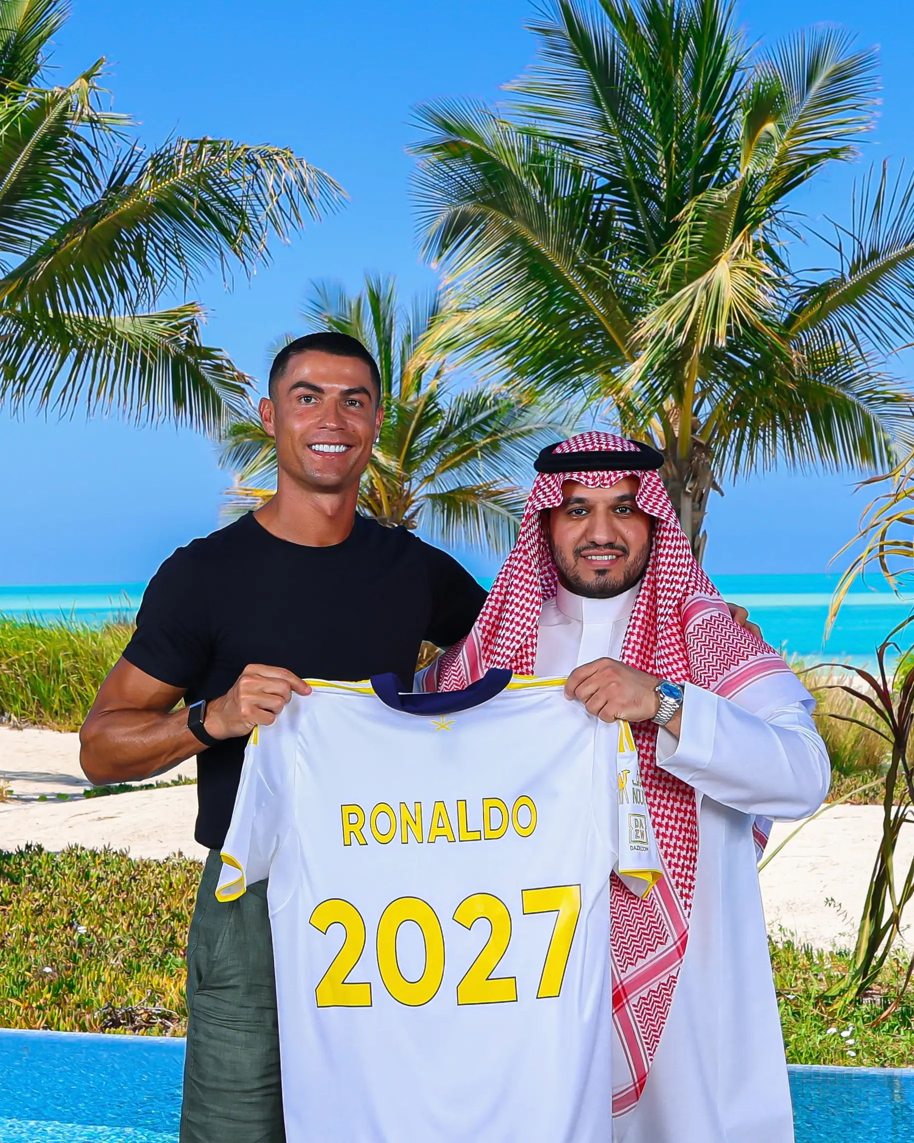 Ronaldo has penned a two-year contract with Al Nassr. Image credit: @Cristiano/X