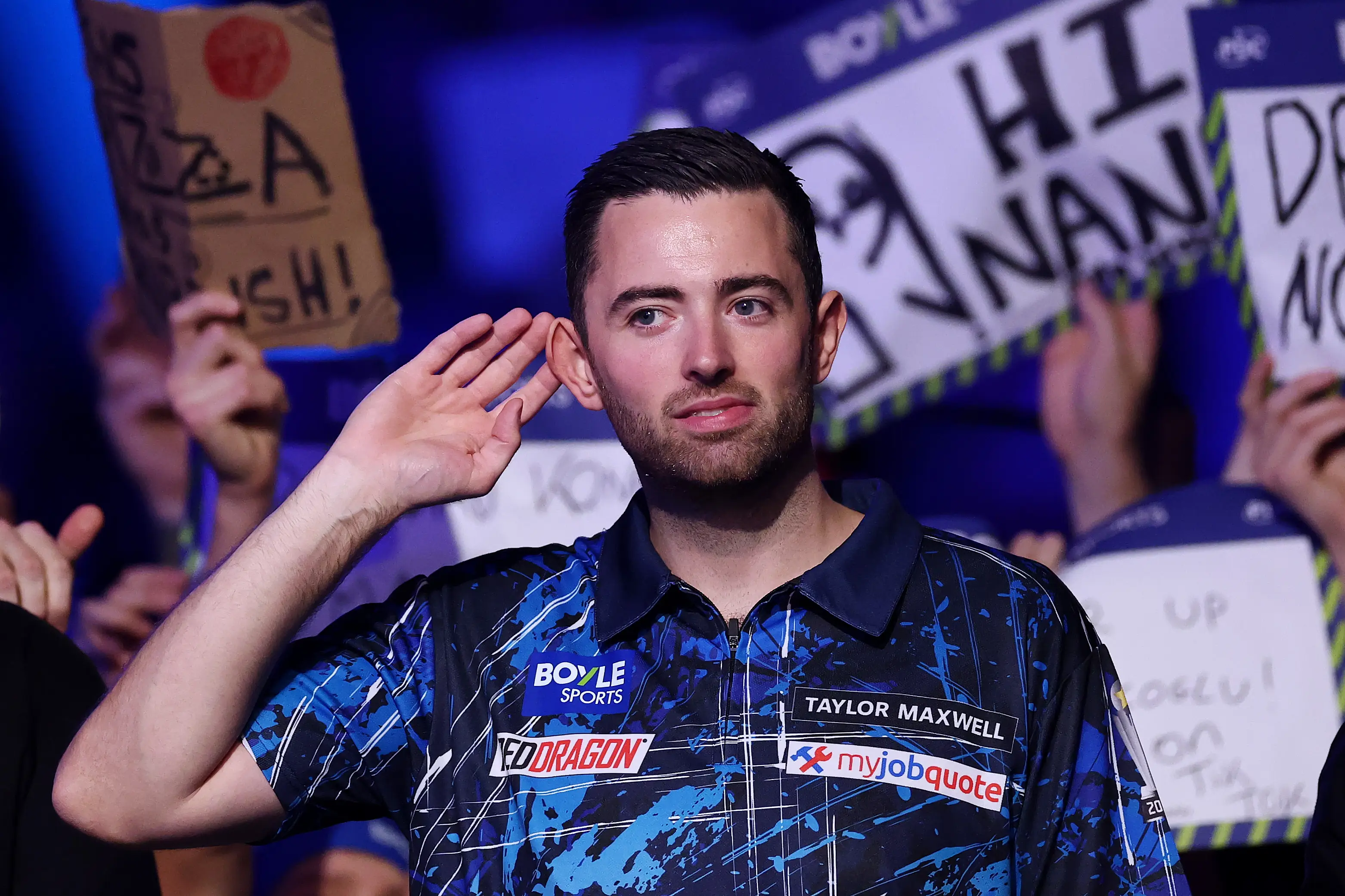 Luke Humphries welcomes the event in Saudi. Image: Getty