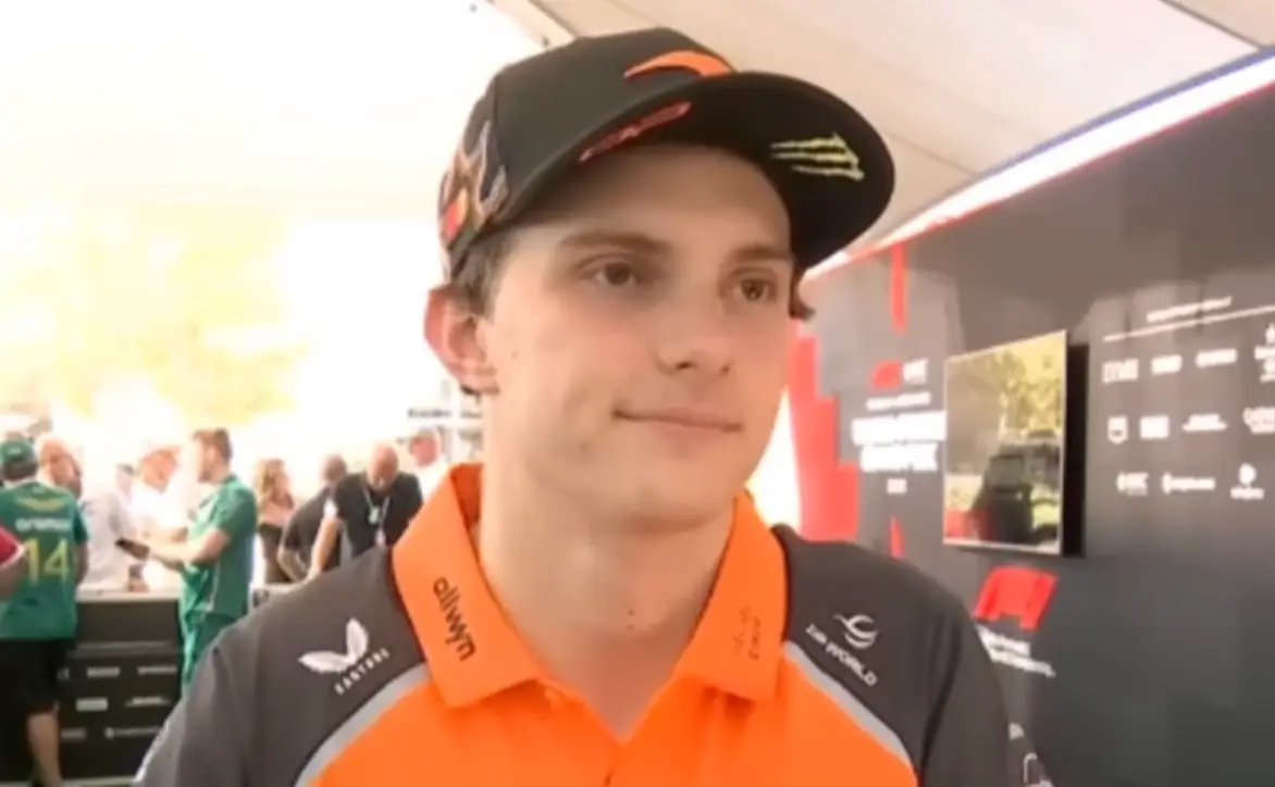 Oscar Piastri. Image: Sky Sports via YouTube