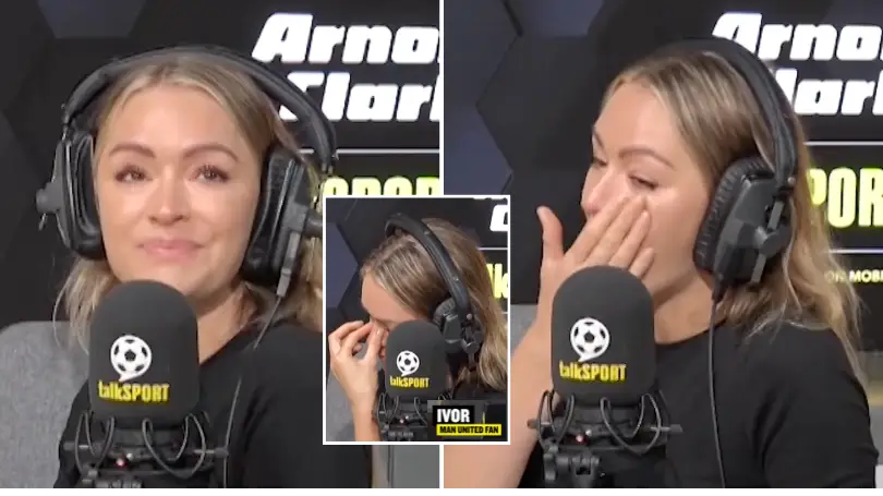 Laura Woods in tears on her final talkSPORT show after 82-year-old listener reads poem on air