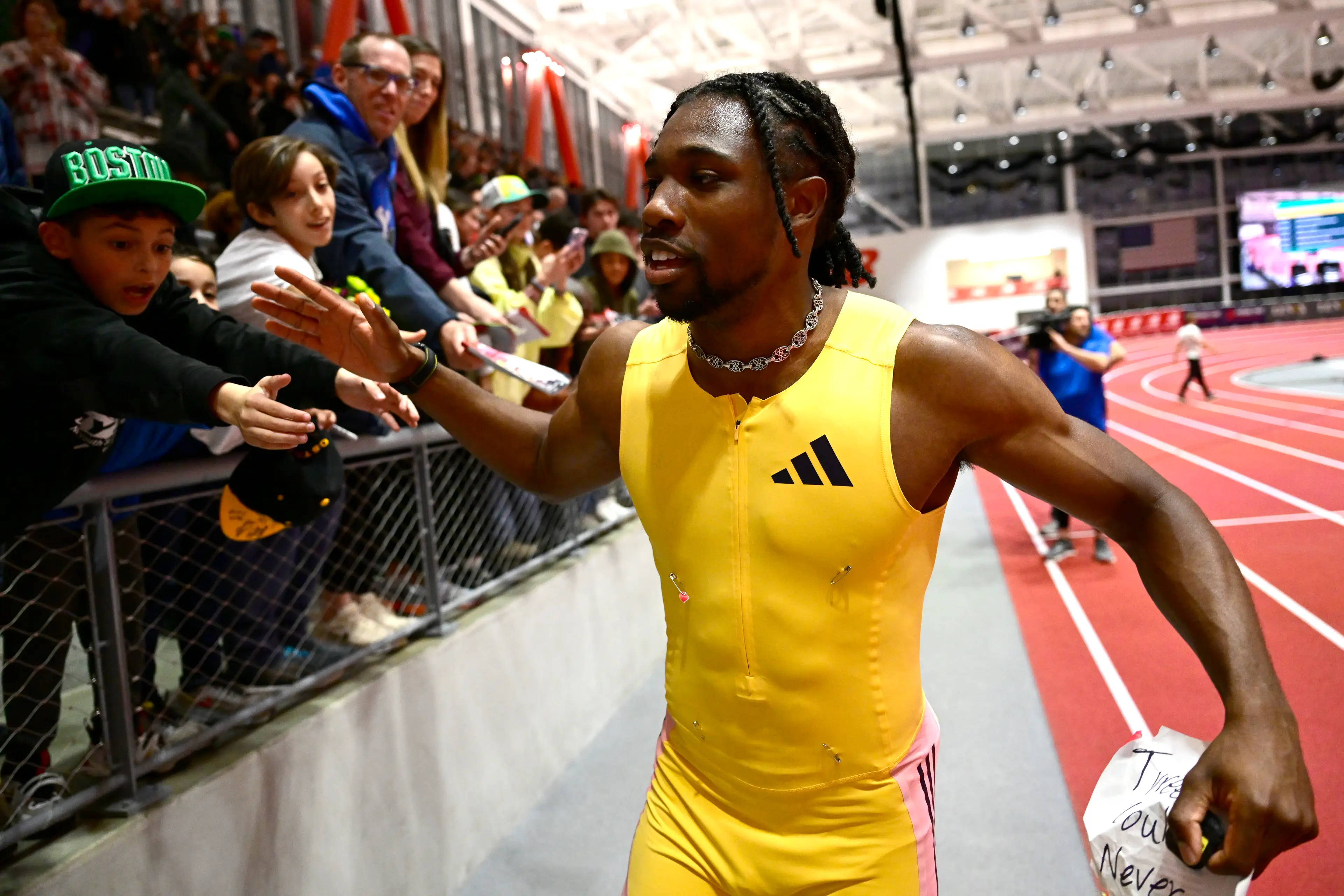 Noah Lyles is one of the fastest men in history (Image: Getty)
