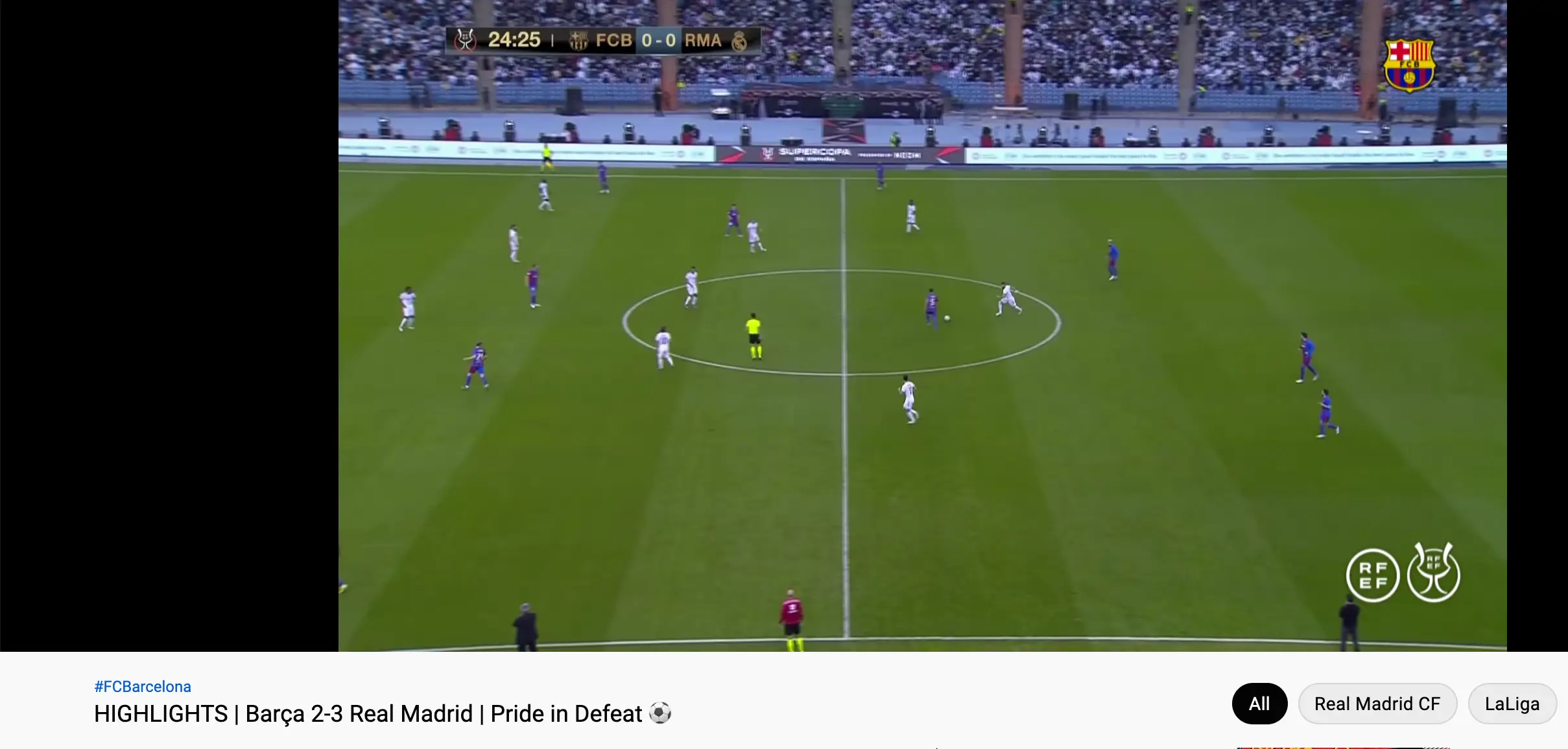 Barcelona's video. Image: YouTube