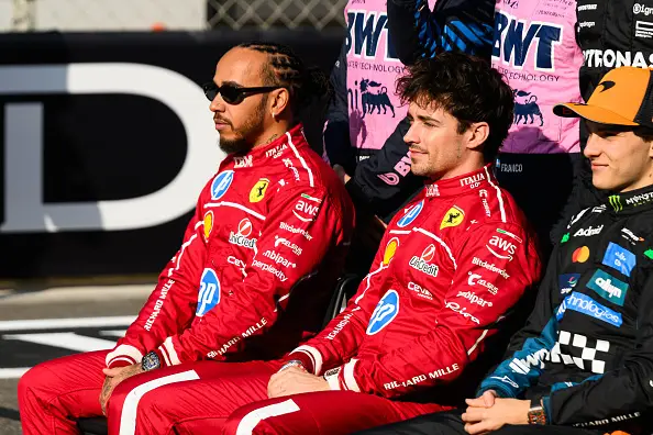Hamilton and Leclerc both failed to win a Grand Prix in 2025 (Image: Getty)