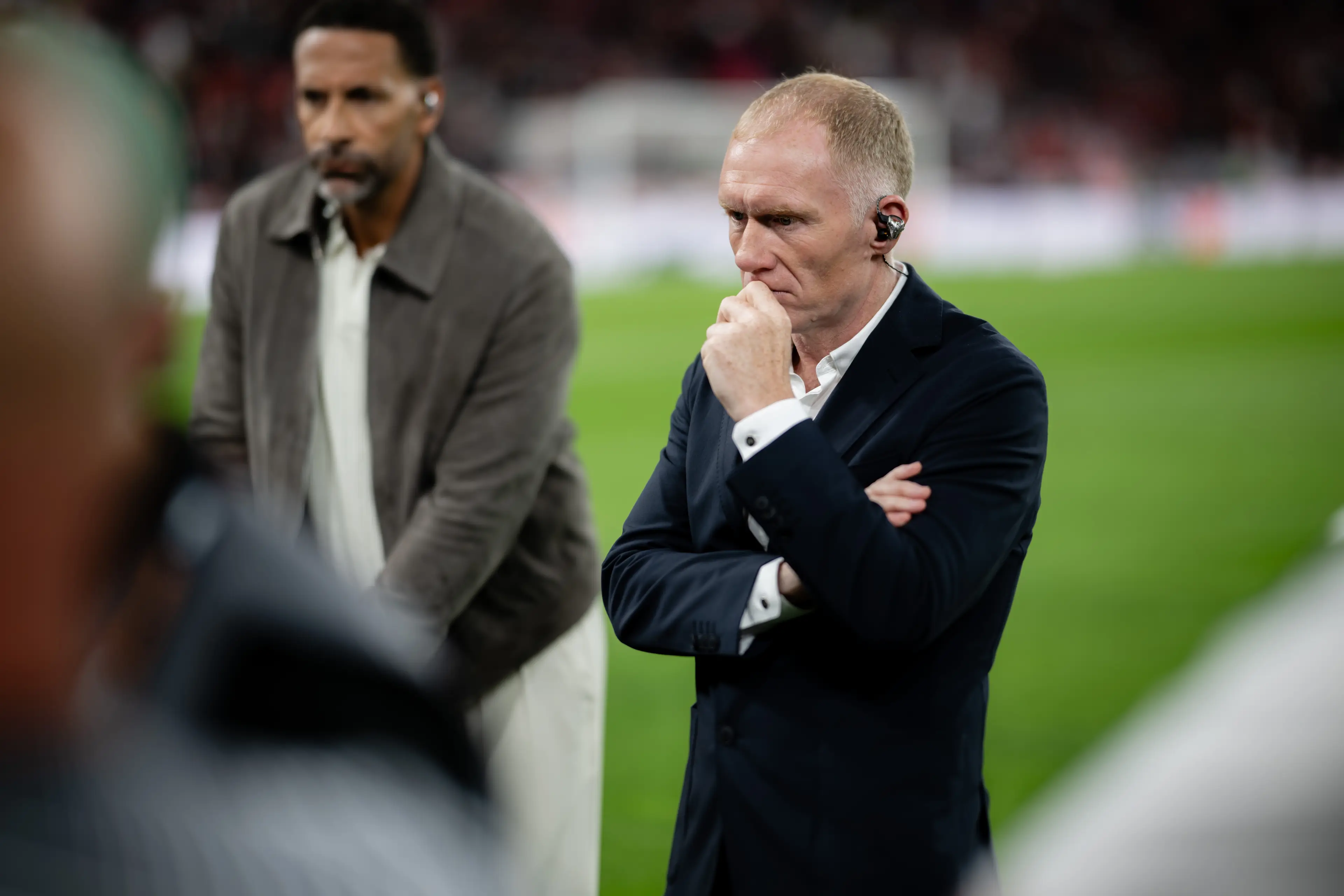 Paul Scholes at the Europa League final (Image: Getty)