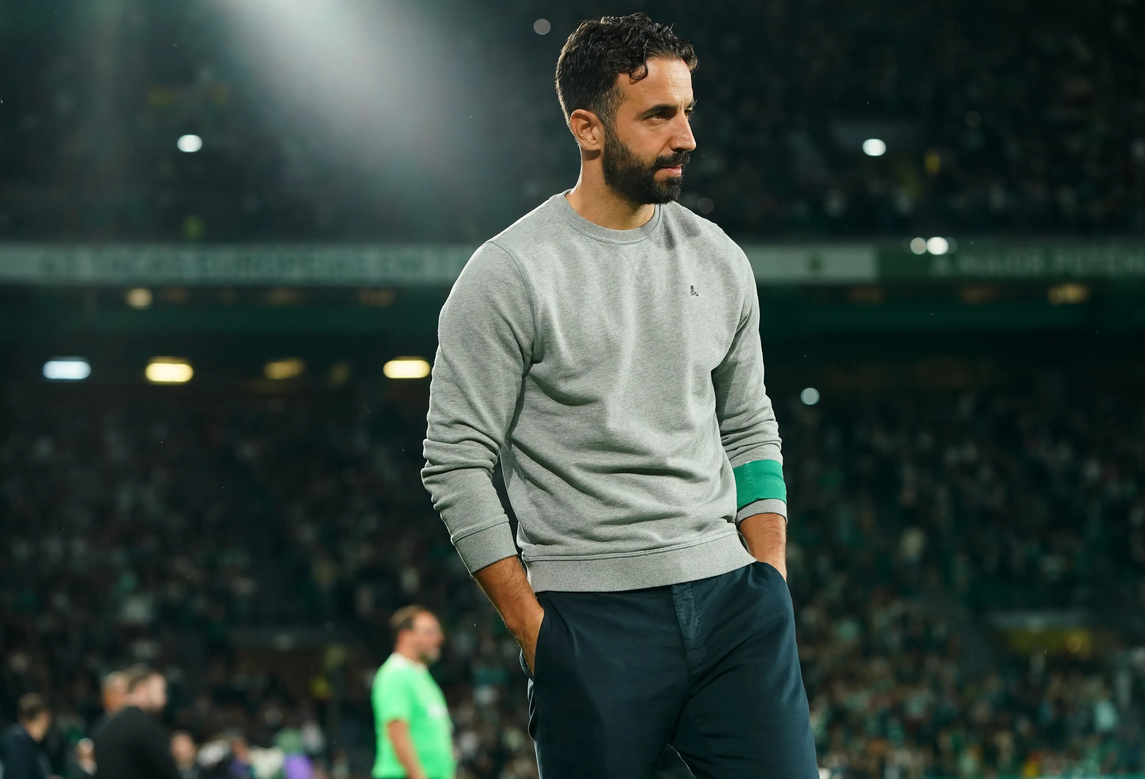 Ruben Amorim on the touchline for a Sporting game. Image: Getty 