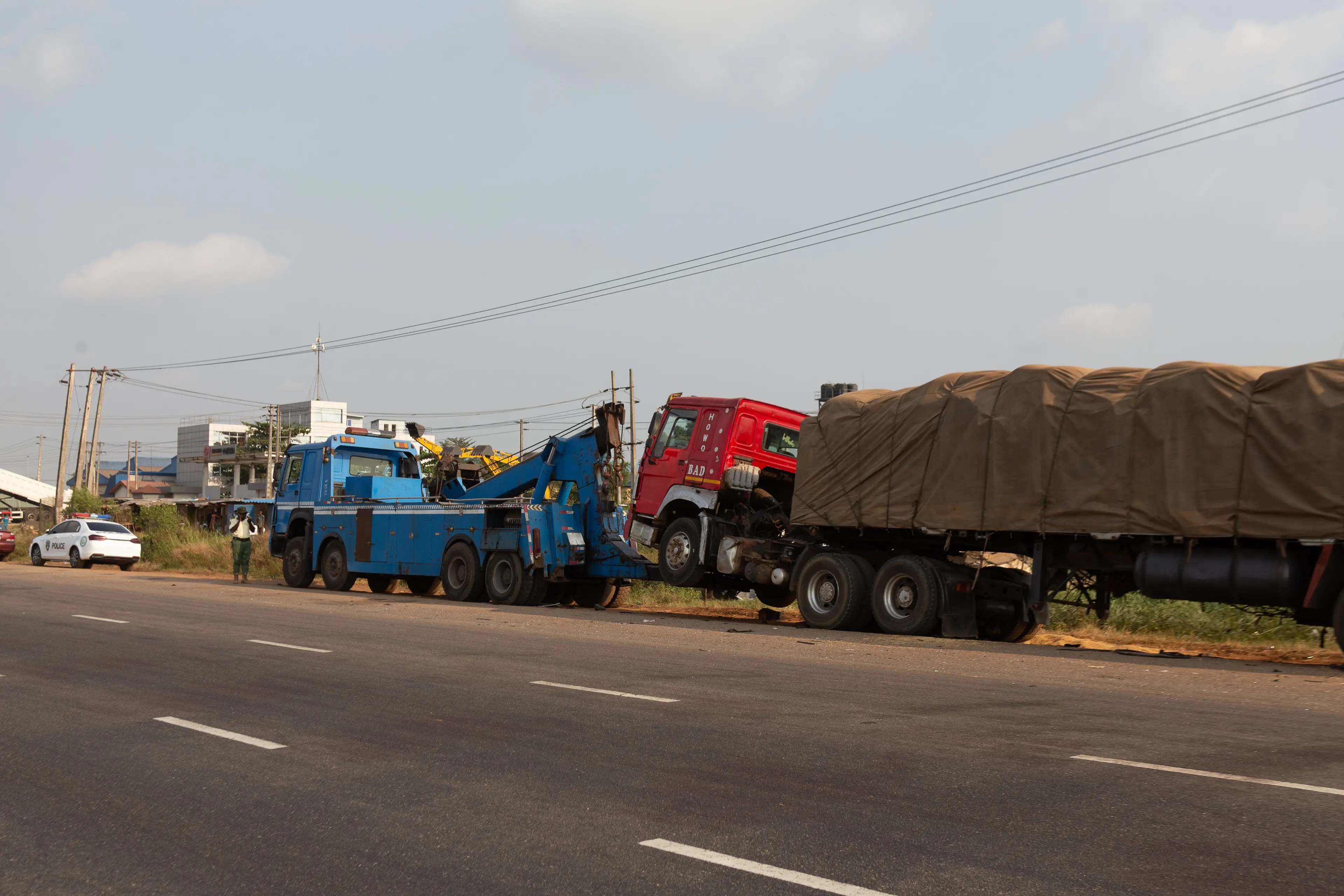 The scene after the car crash which claimed the lives of Joshua's friends. Image: Getty
