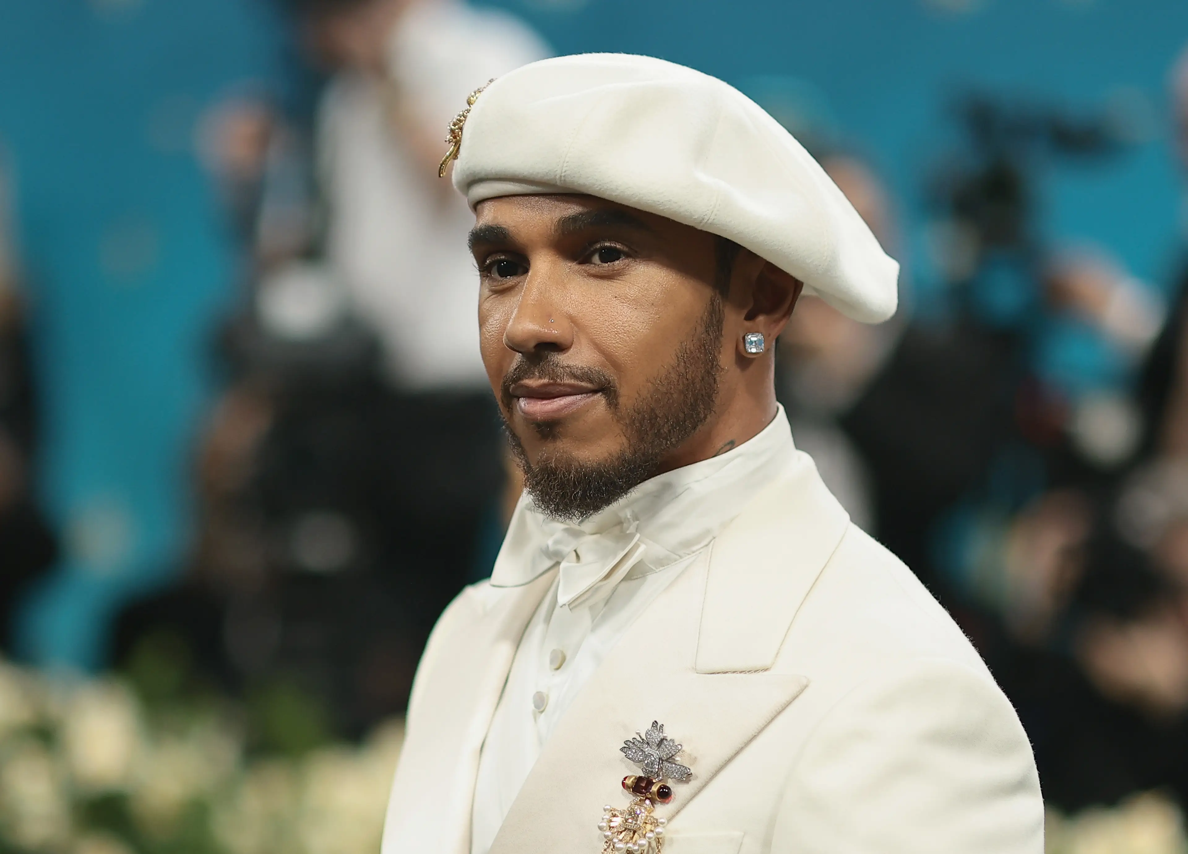 Lewis Hamilton was the Co-Chair for the 2025 Met Gala ahead of the Imola Grand Prix. Image: Getty