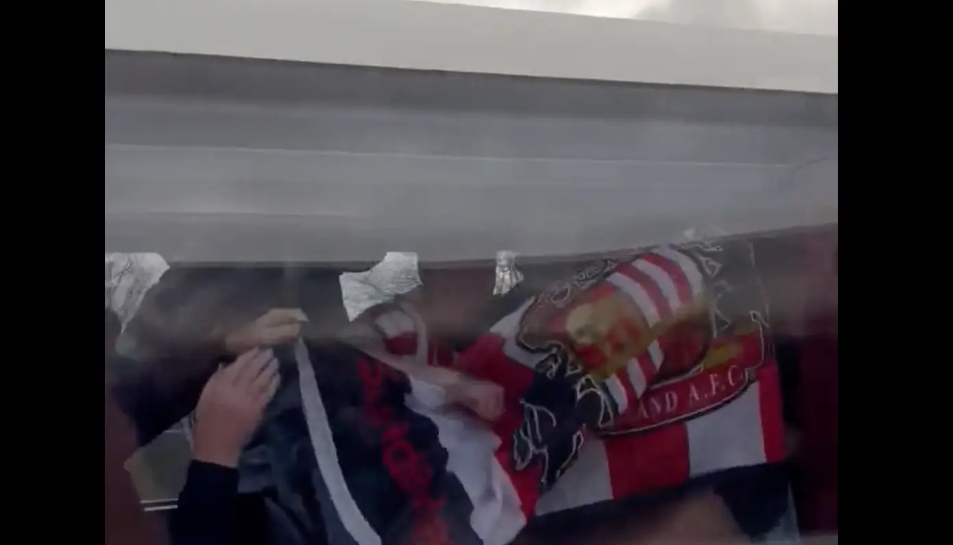 The Sunderland fans gave as good as they got.