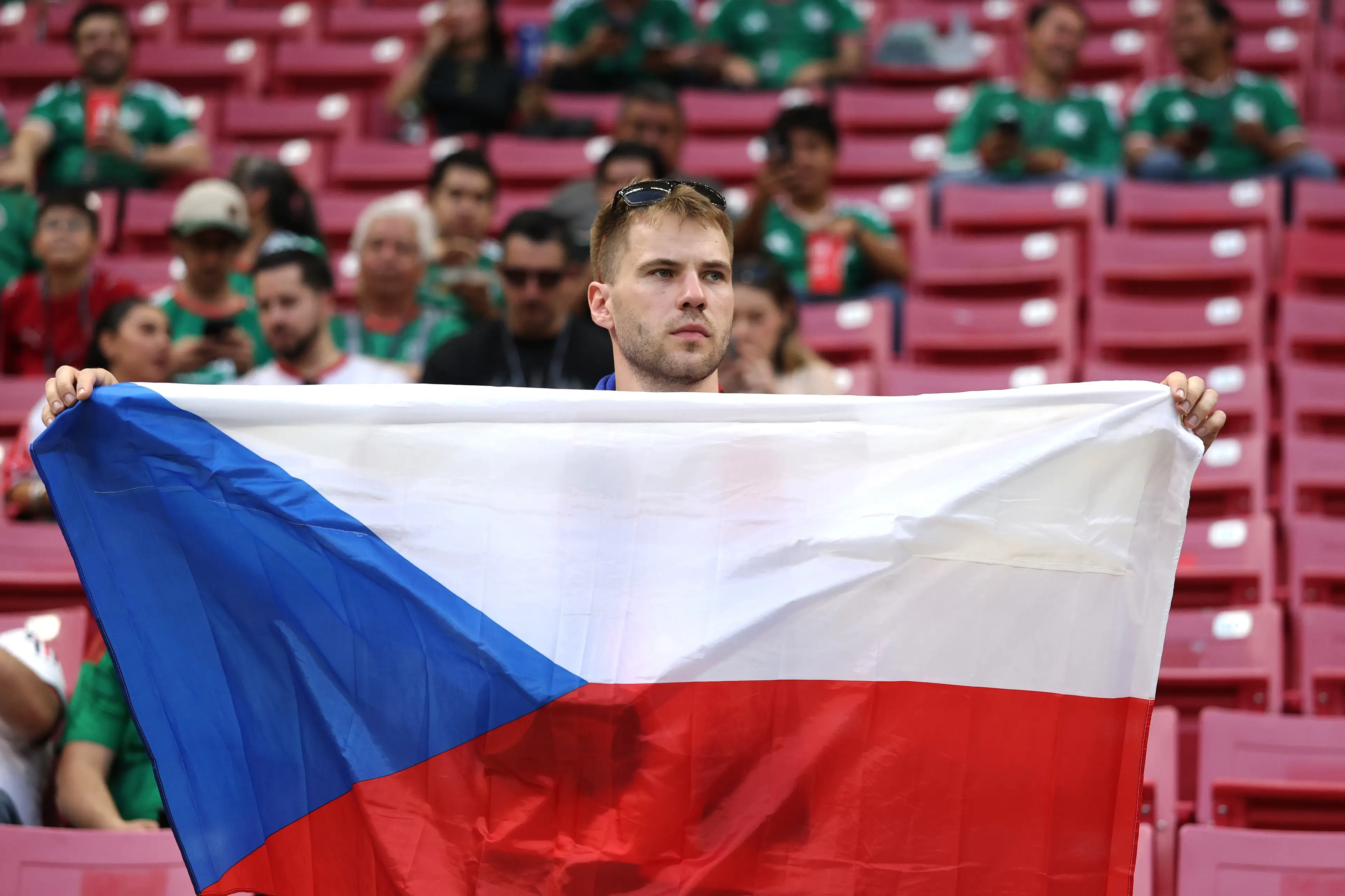 A fan of Czechia shows their support before the FIFA World Cup 2026 Group A match between Korea Republic and Czechia (Getty Images)