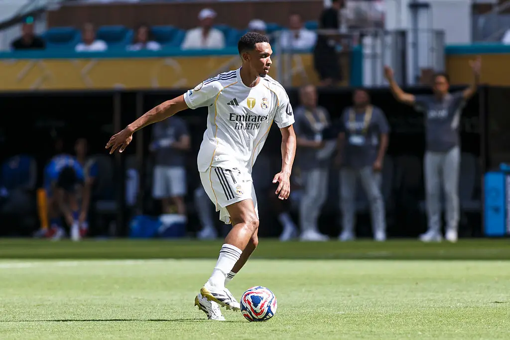 Trent Alexander-Arnold in action against Al Hilal (Credit:Getty)