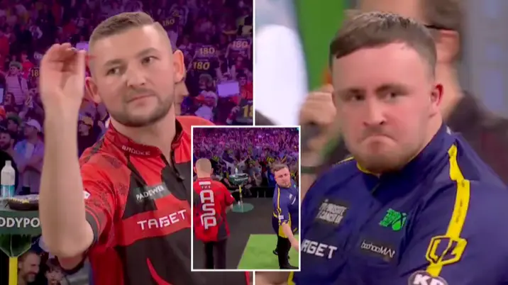 What Nathan Aspinall did while on a nine-darter during Luke Littler defeat has got darts fans talking