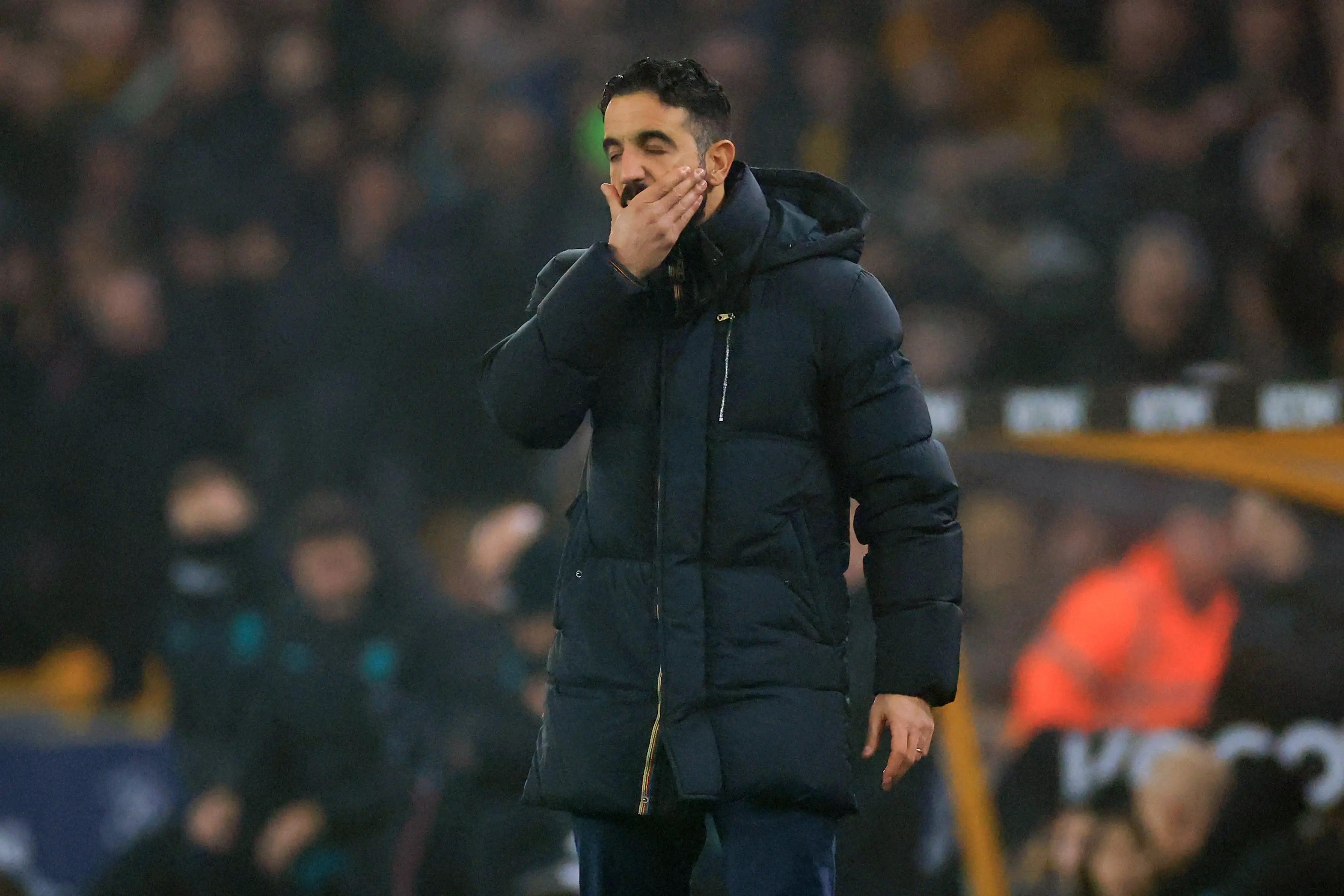 It was a frustrating afternoon for the former Sporting coach. Image credit: Getty