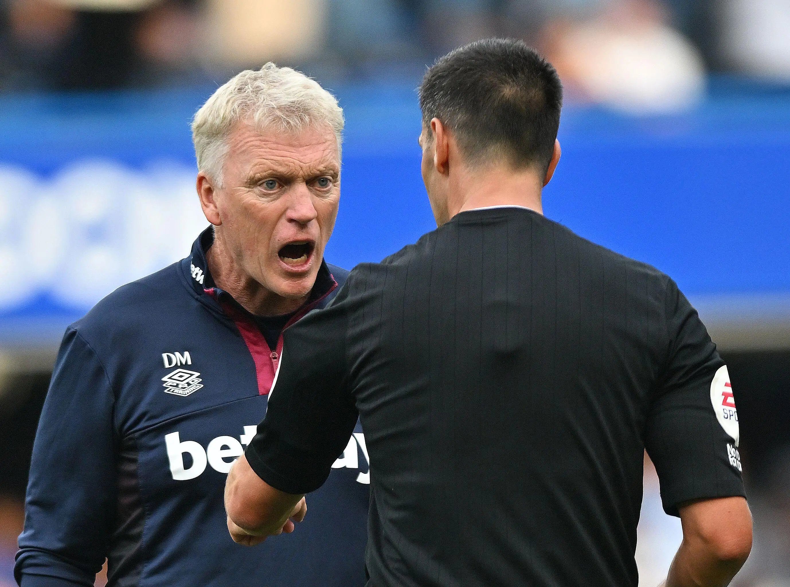 David Moyes after his side's loss to Chelsea. (Alamy)