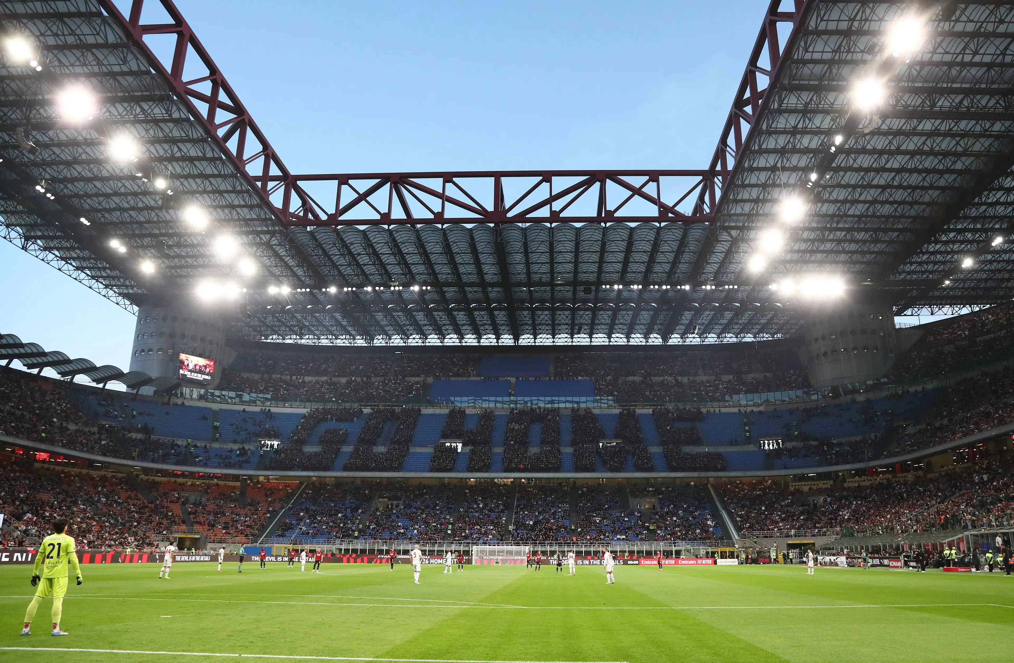 The San Siro was blocked from hosting the 2026/27 Champions League final. Image: Getty 