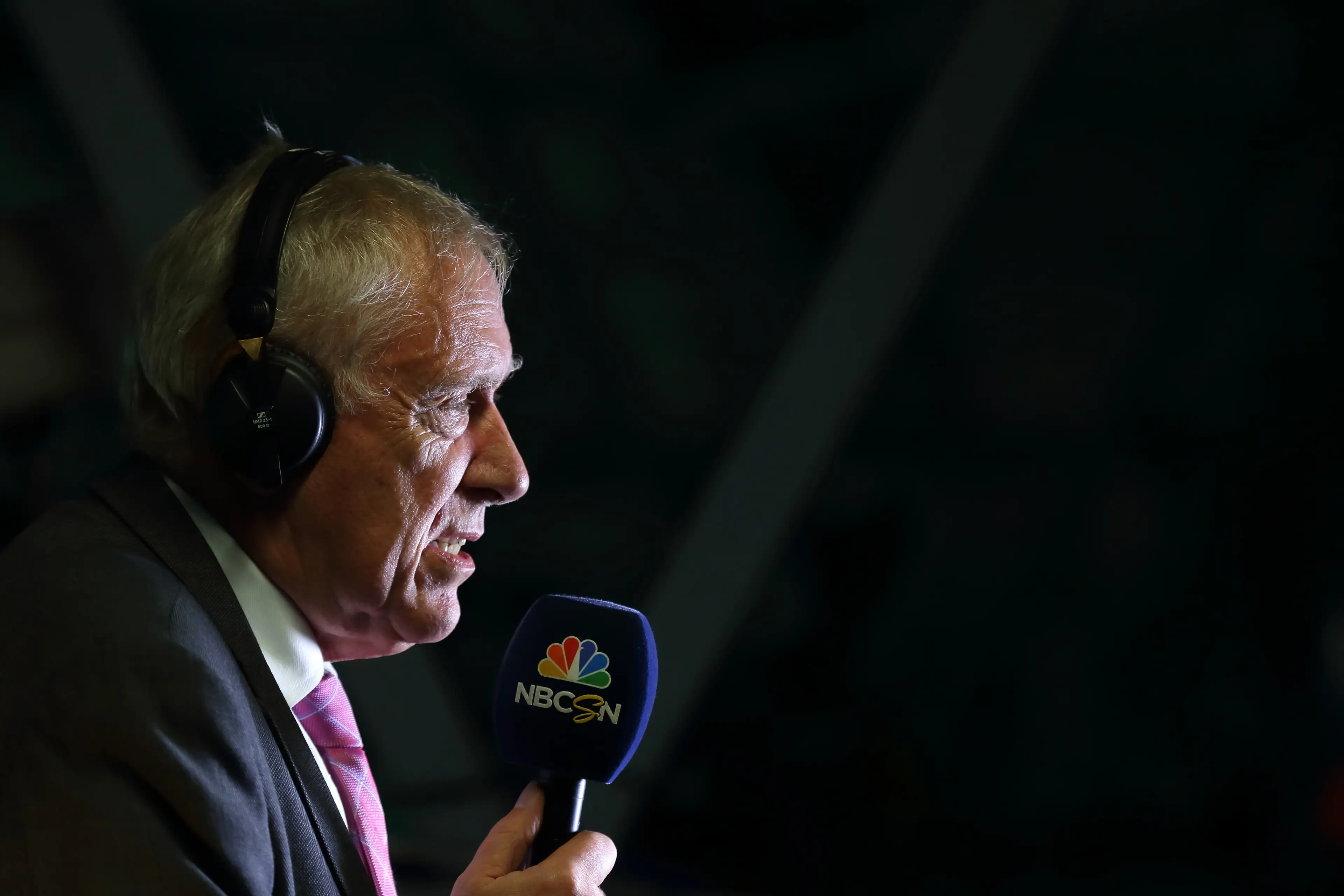 Martin Tyler in action on comms 