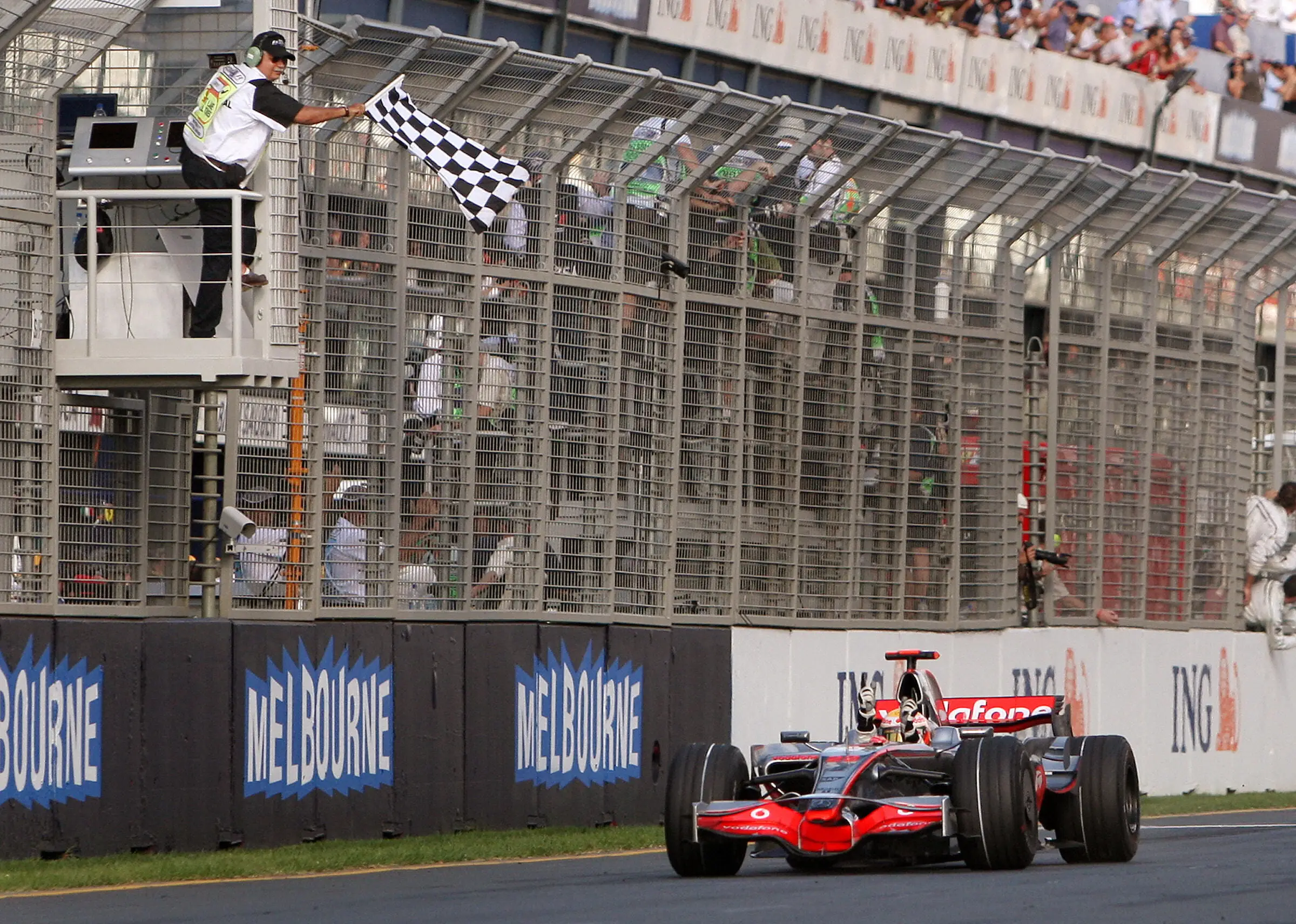 Lewis Hamilton won the opening race of the 2008 F1 season (Image: Getty)