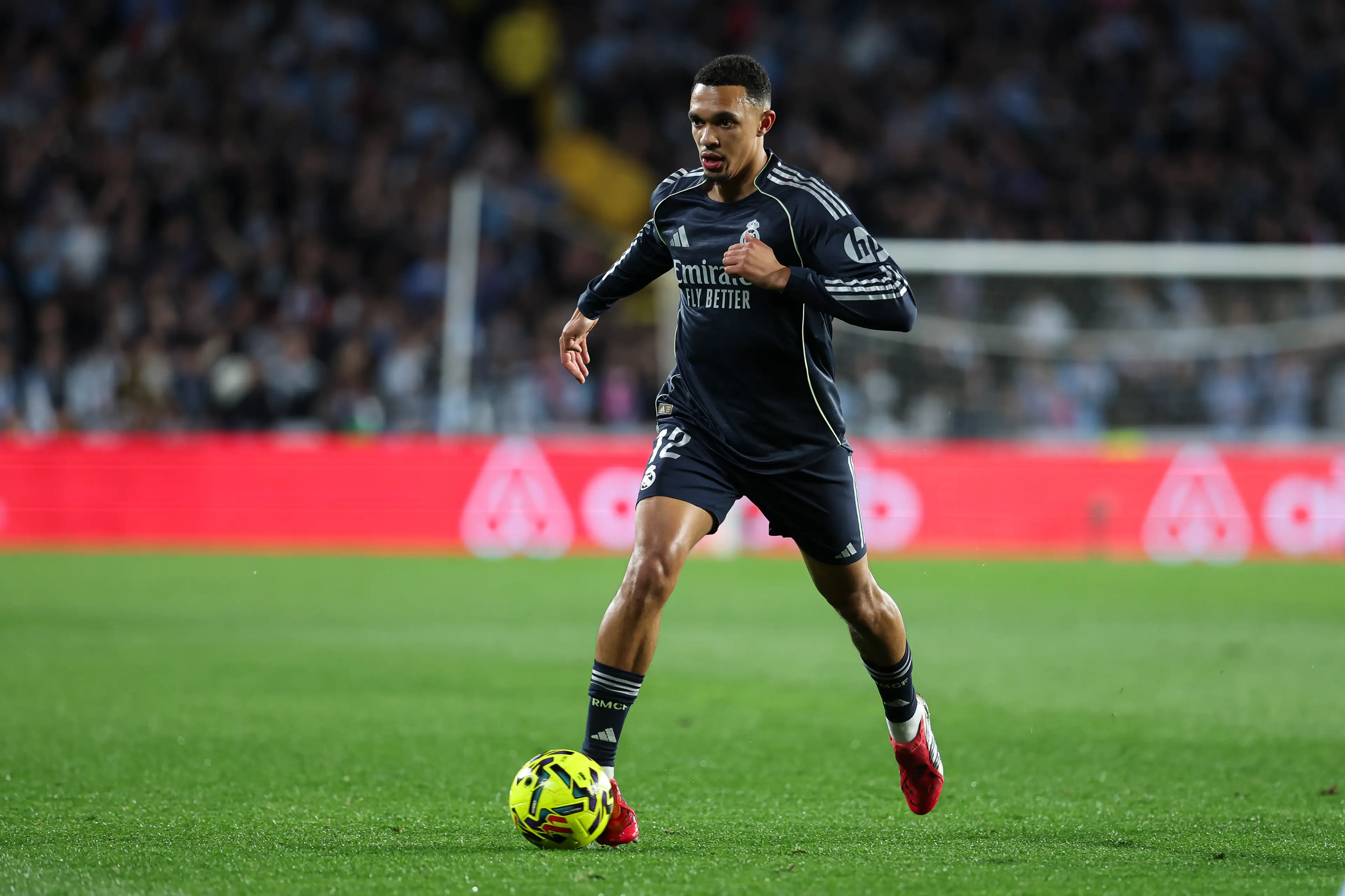 Trent Alexander-Arnold in action for Real Madrid against Celta Vigo. Image: Getty 