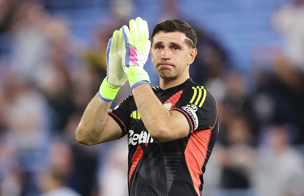 Emi Martinez looks set to leave Aston Villa this summer. (Image: Getty)