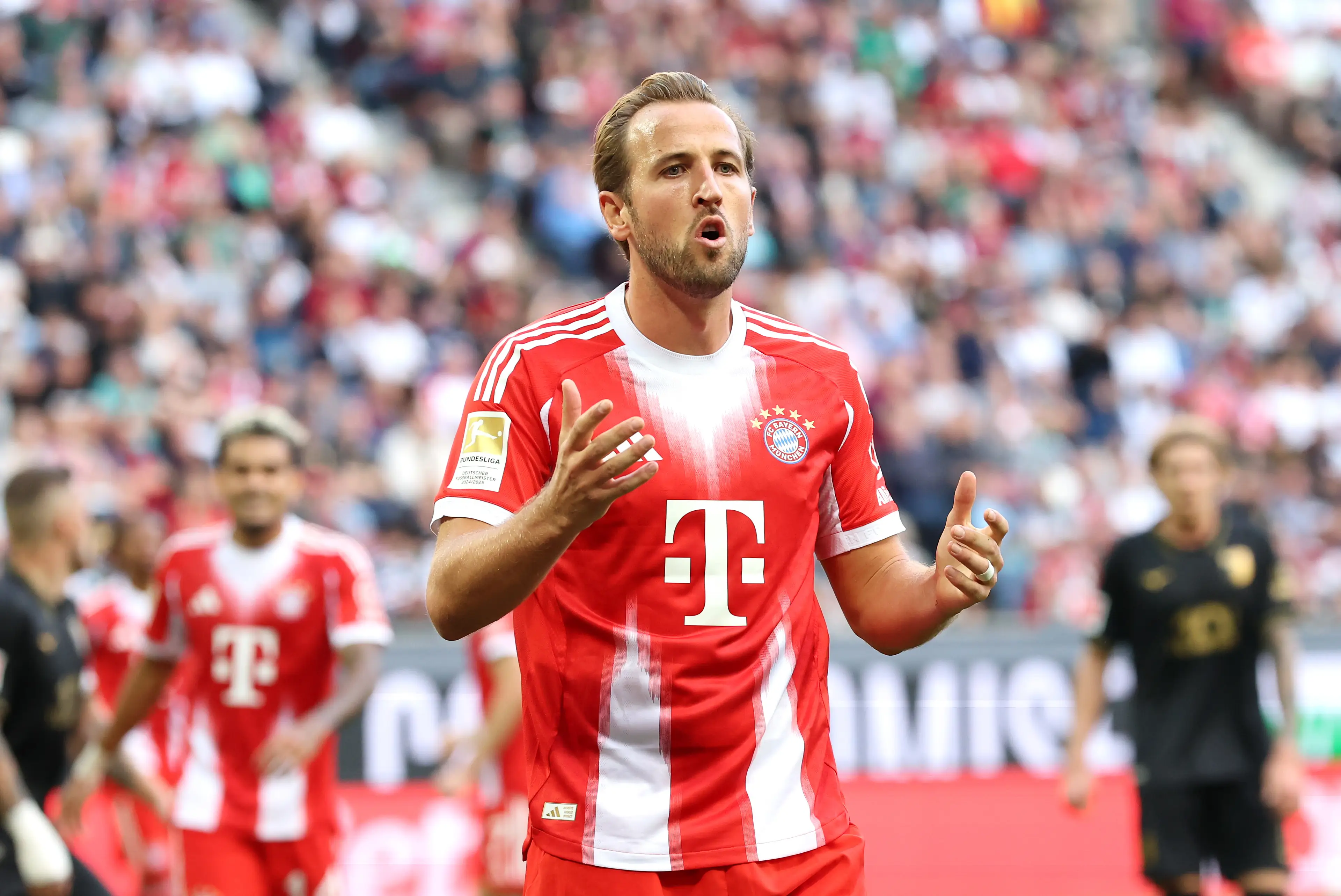 Harry Kane has a contract at Bayern until 2027. Image: Getty