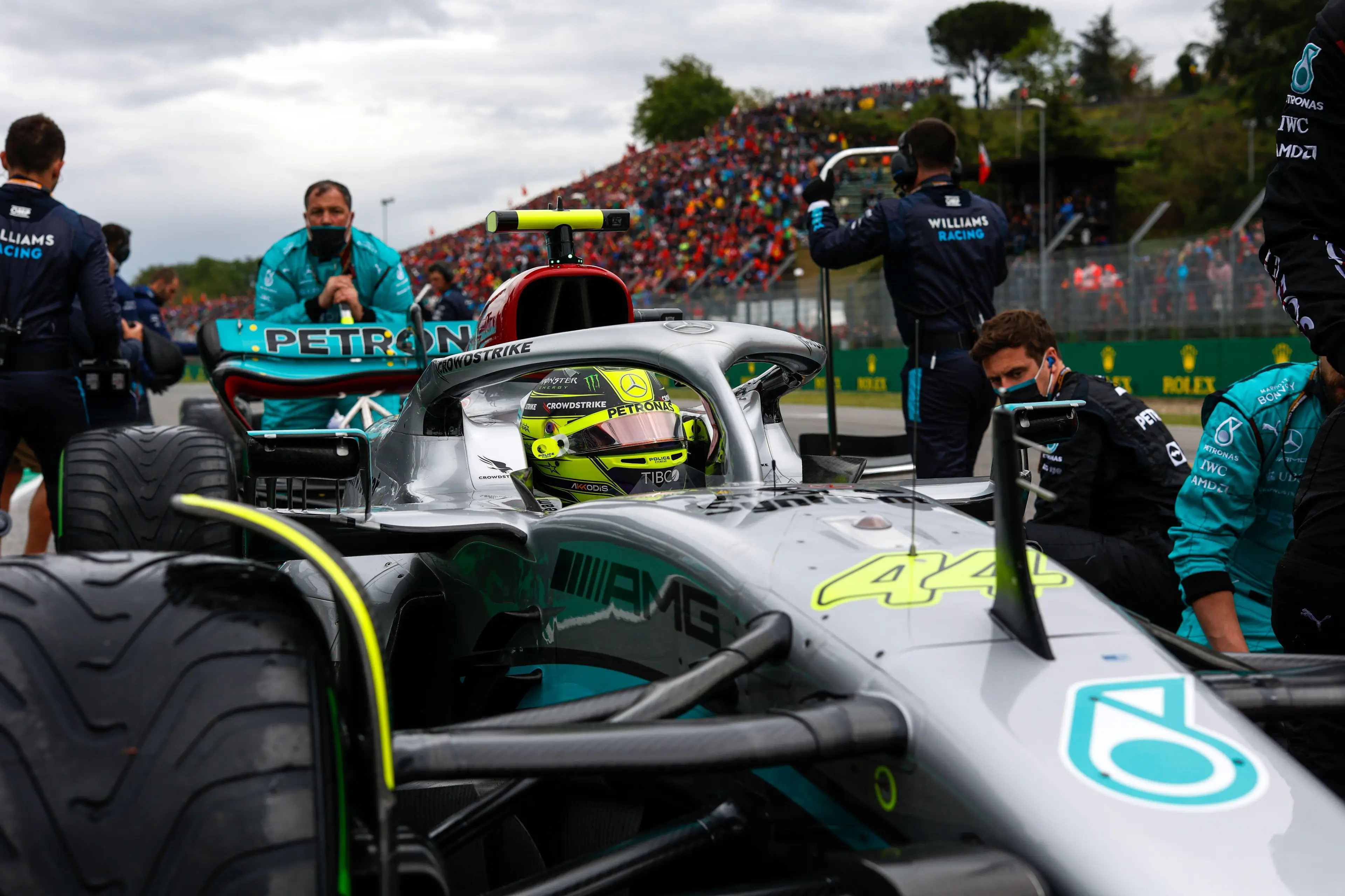 Hamilton seems unlikely to be the man to swap but it would make a huge impact on the season if it were him. Image: PA Images