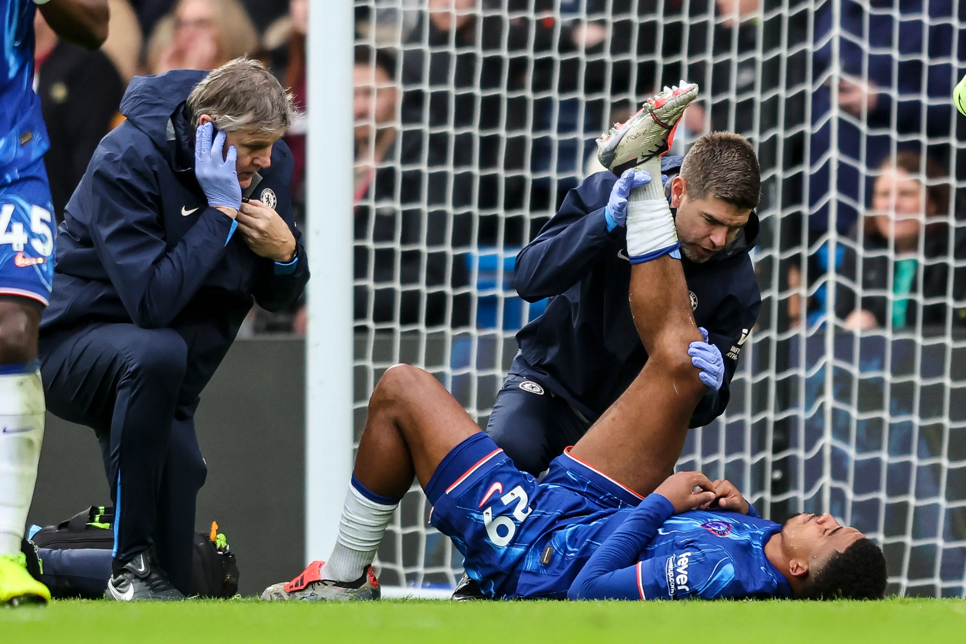Wesley Fofana is facing an extended spell on the touchline. Image: Getty