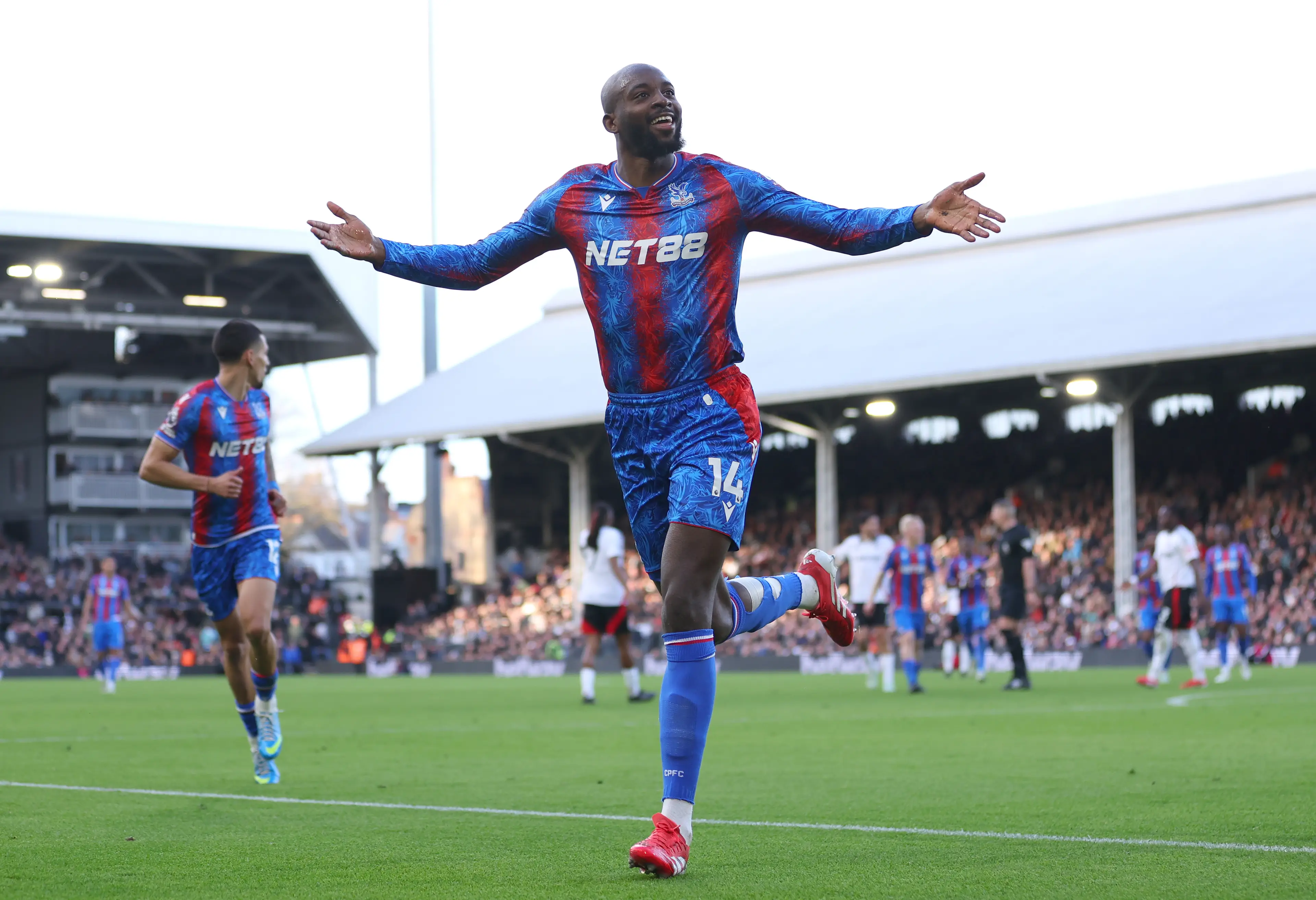 Jean-Philippe Mateta has shone for Crystal Palace this season. Image: Getty 