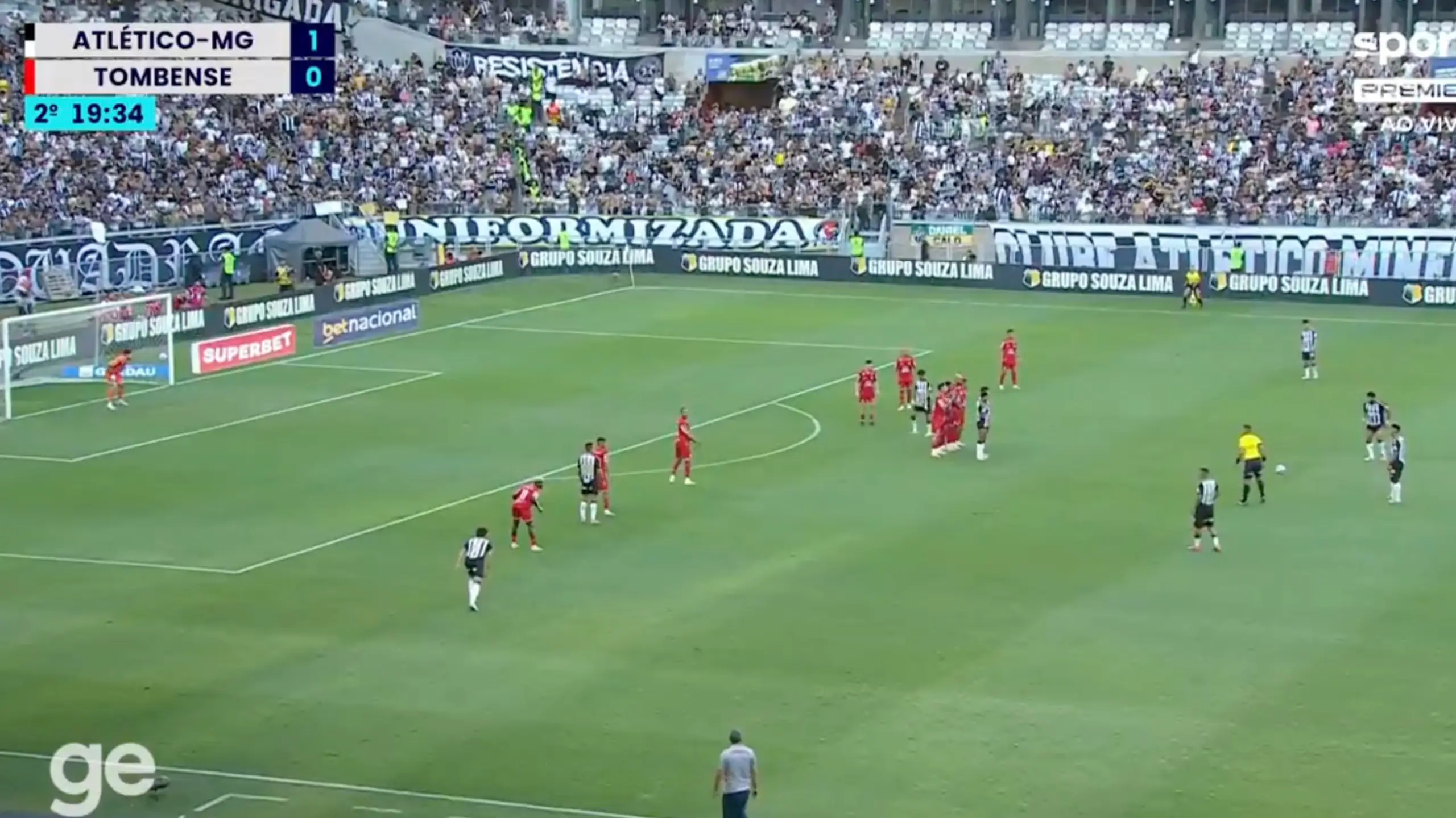 Hulk proves he's got the hardest shot in football as he scores stunning thunderbolt 35-yard free-kick for Atletico Mineiro