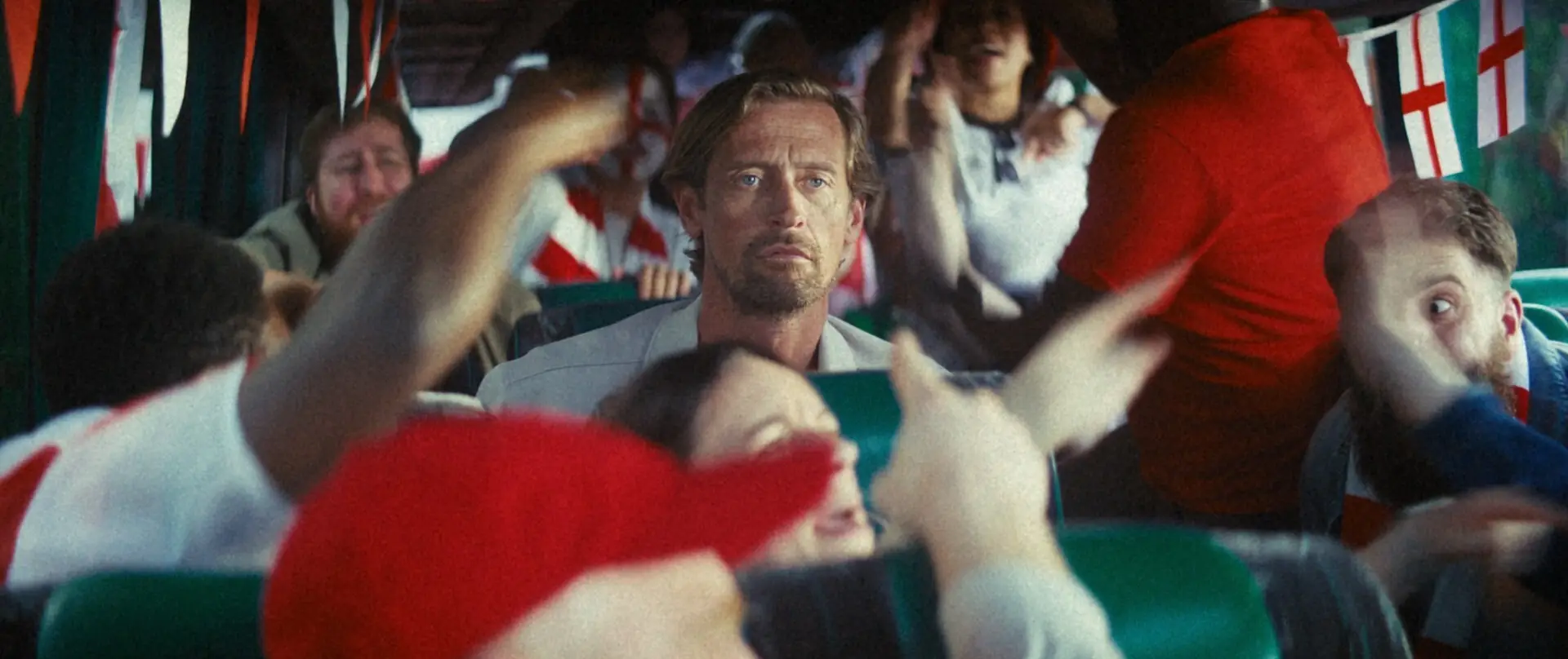 Peter Crouch features in the new Paddy Power World Cup ad poking fun at US football fan culture alongside nation’s sweetheart Danny Dyer and Hollywood film star Rob Lowe.