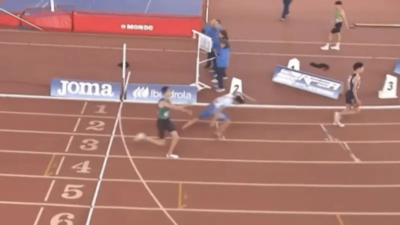 Athlete disqualified for disgraceful act centimetres from finish line that left crowd stunned