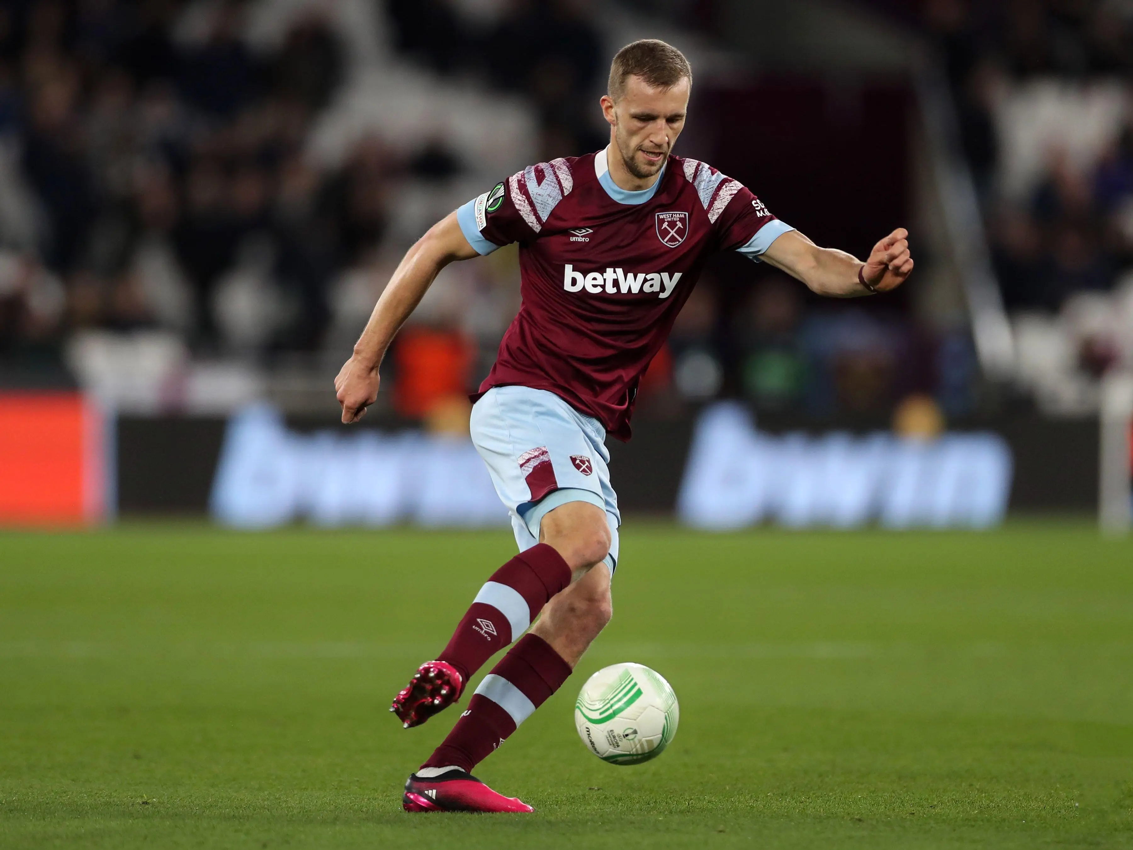 Tomas Soucek in action for West Ham United. Image: Alamy 
