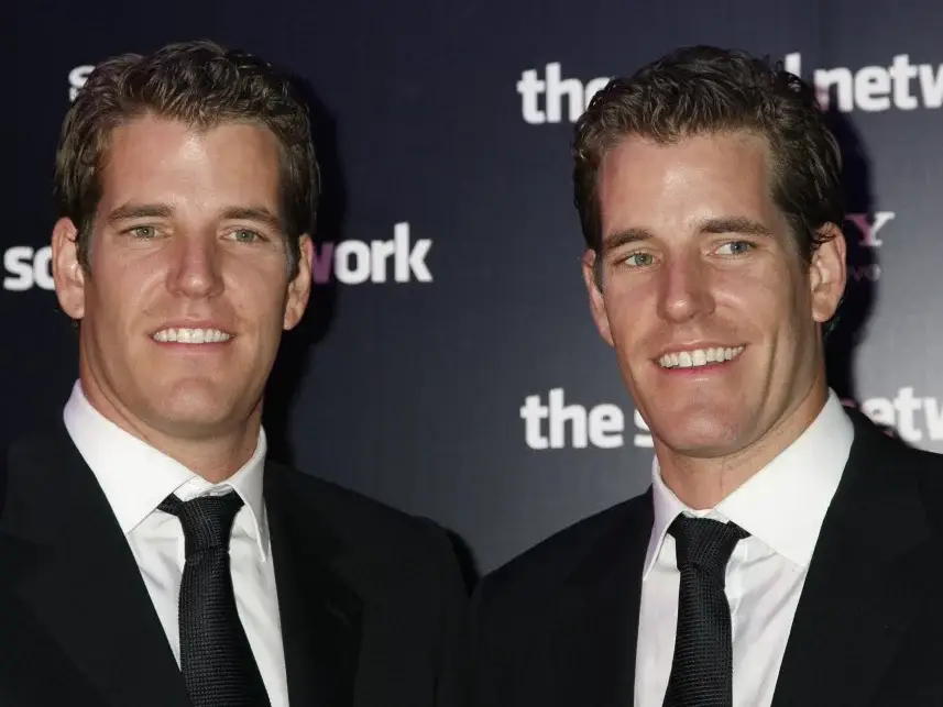 Tyler and Cameron Winklevoss have invested in Real Bedford FC. Image credit: Getty