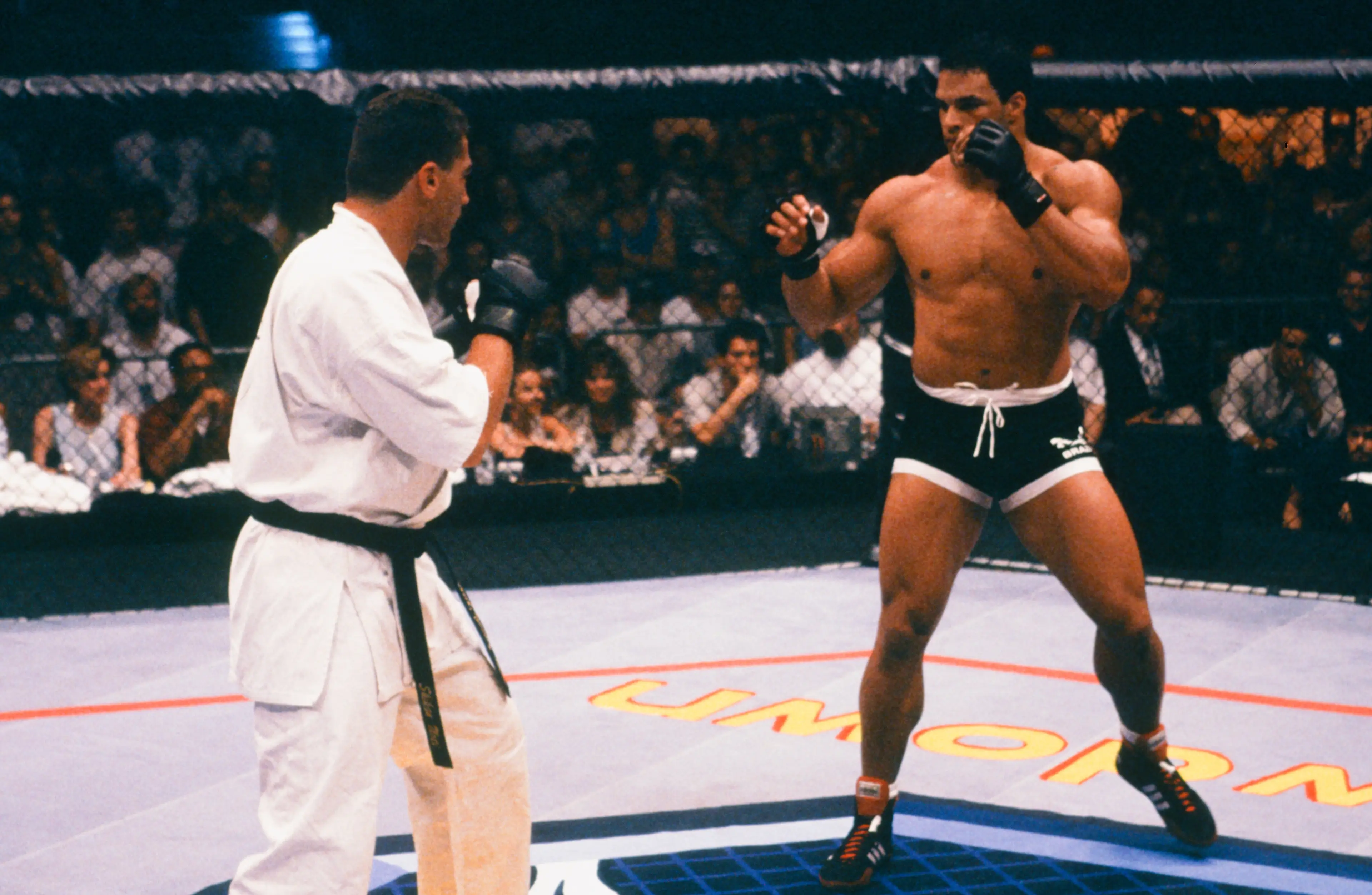 Mark Kerr in action at UFC 14. Image: Getty 