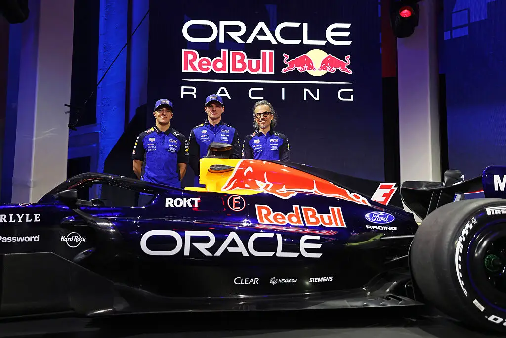 Red Bull head into 2026 as one of the favourites to win the F1 titles. (Image: Mark Thompson/Getty Images)