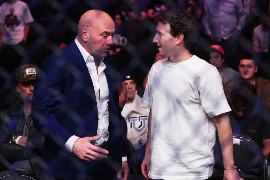 Dana White and Mark Zuckerberg (Credit:Getty)