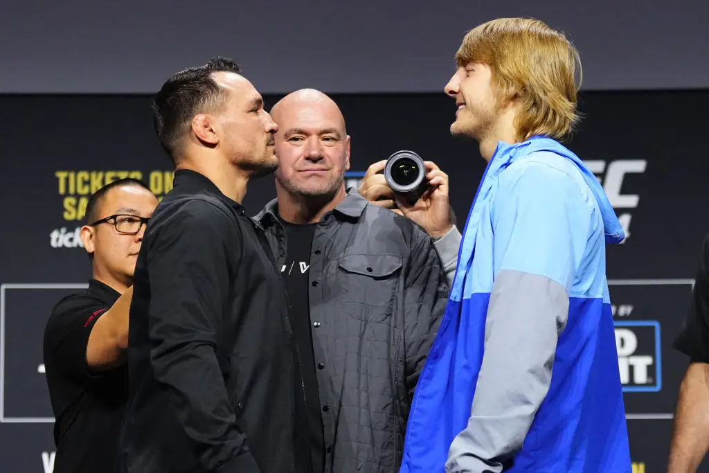 Paddy Pimblett will face Michael Chandler at UFC 314 in Miami this weekend. (Image: Getty)