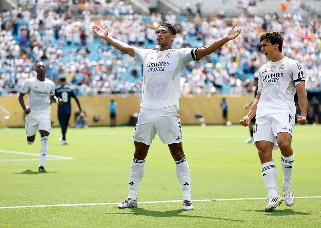 Jude Bellingham scored for Real Madrid against Pachuca. (Image: Getty)