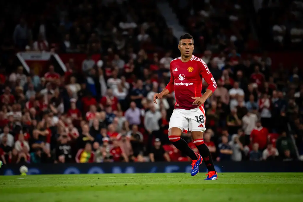 Casemiro was one of the best players on the pitch in the 2024/25 season opener between Manchester United and Fulham. (Image: Getty)