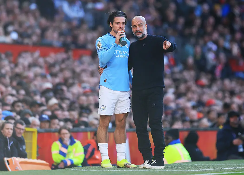 Jack Grealish and Pep Guardiola (Credit:Getty)