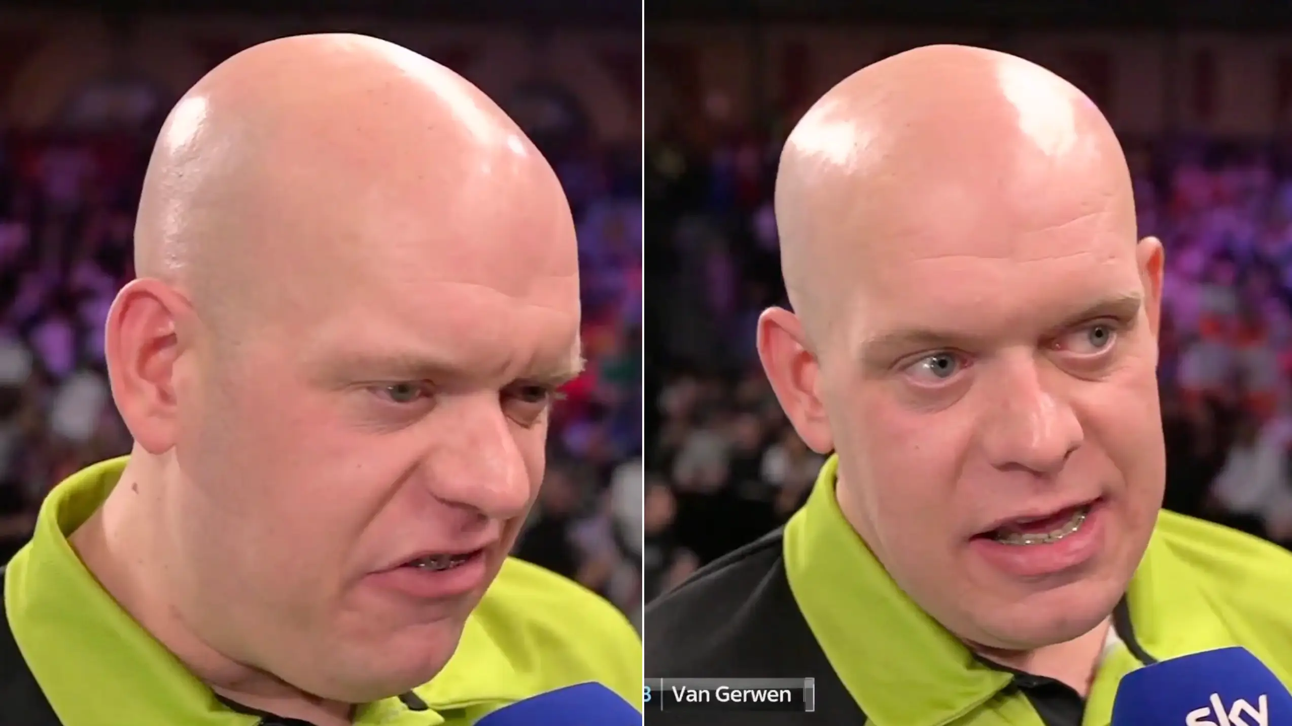 Sky Sports forced to apologise as Michael van Gerwen delivers honest post-match interview after Luke Littler defeat
