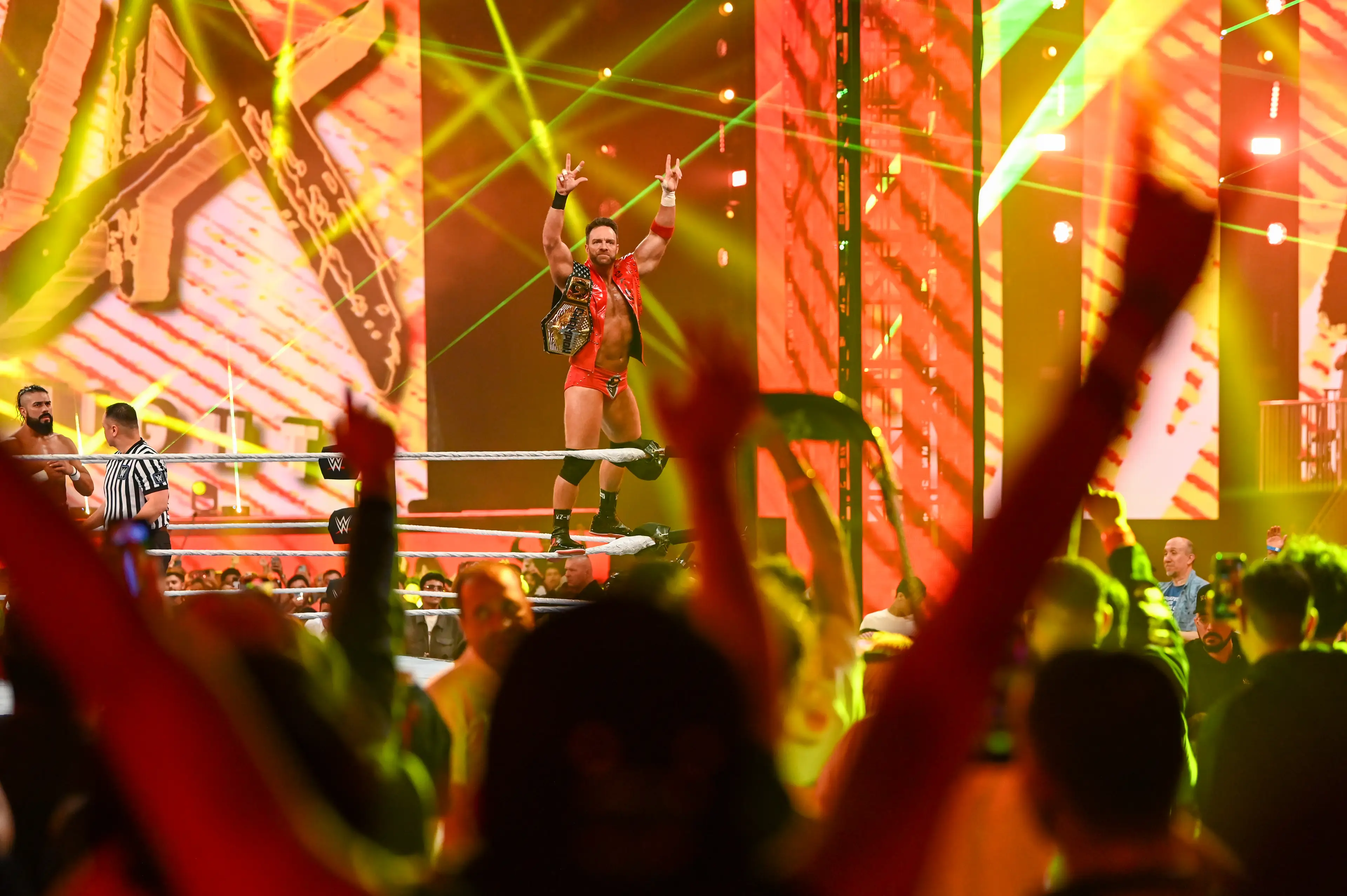 LA Knight is one of the top stars in WWE. Image: Getty