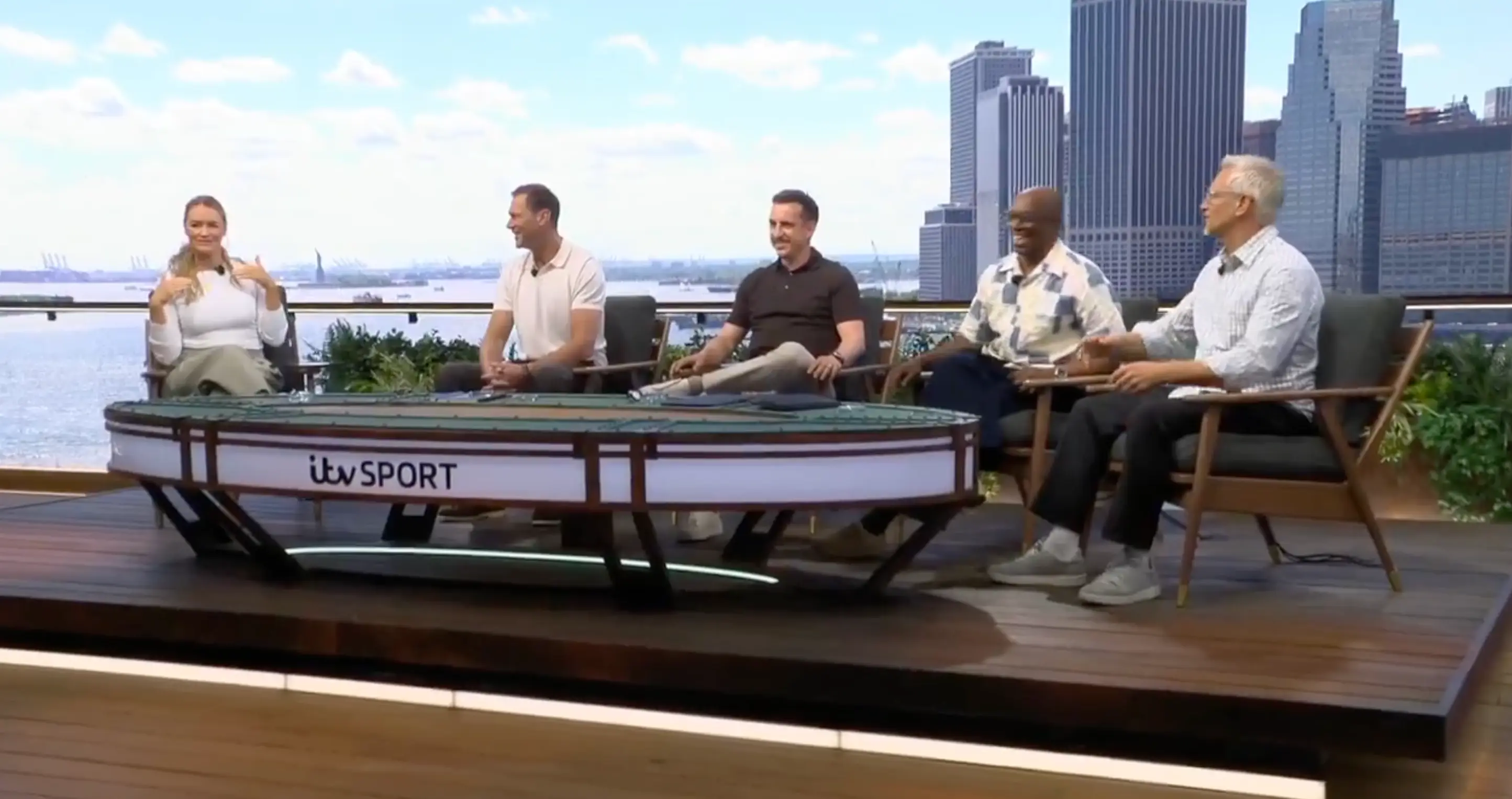 Lineker appeared as a special guest on ITV’s World Cup coverage. Image credit: ITV