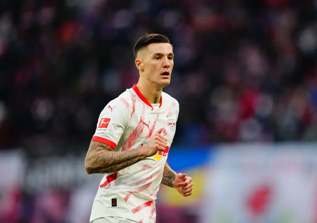 Benjamin Sesko has been linked with Arsenal (Credit:Getty)