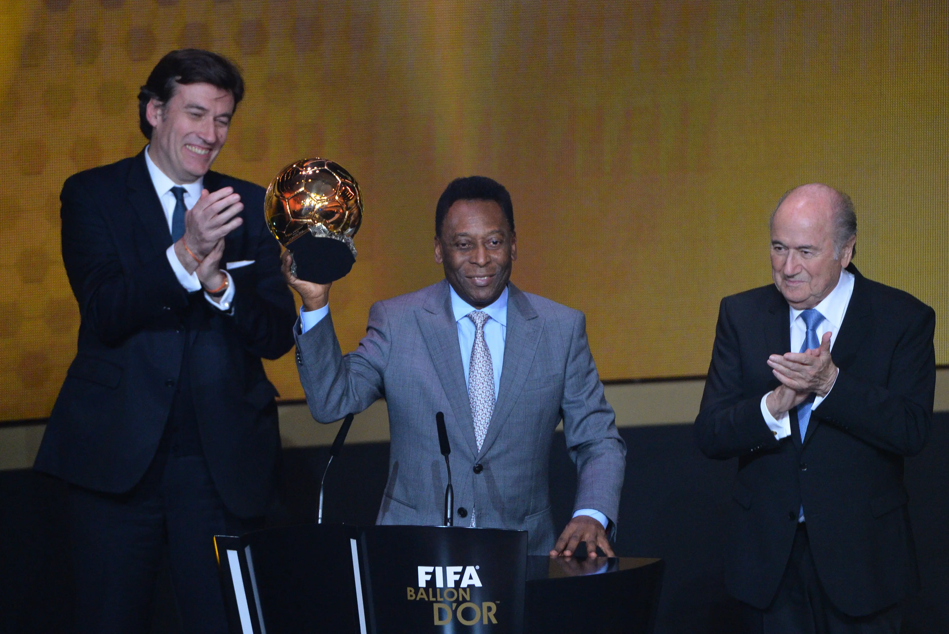 Pele was awarded the Ballon d'Or Prix d'Honneur. Image: Getty