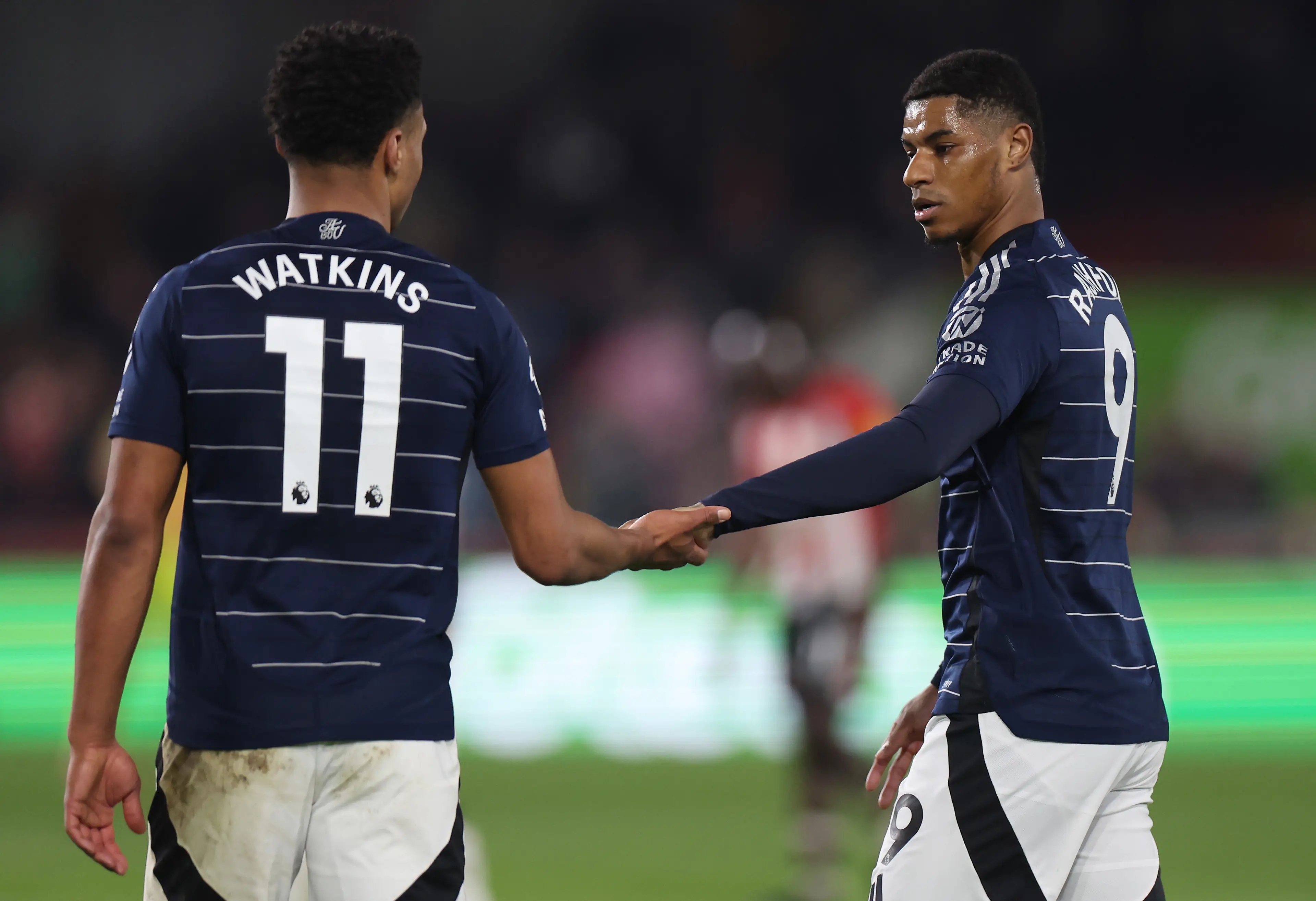 Ollie Watkins and Marcus Rashford for Aston Villa- Getty